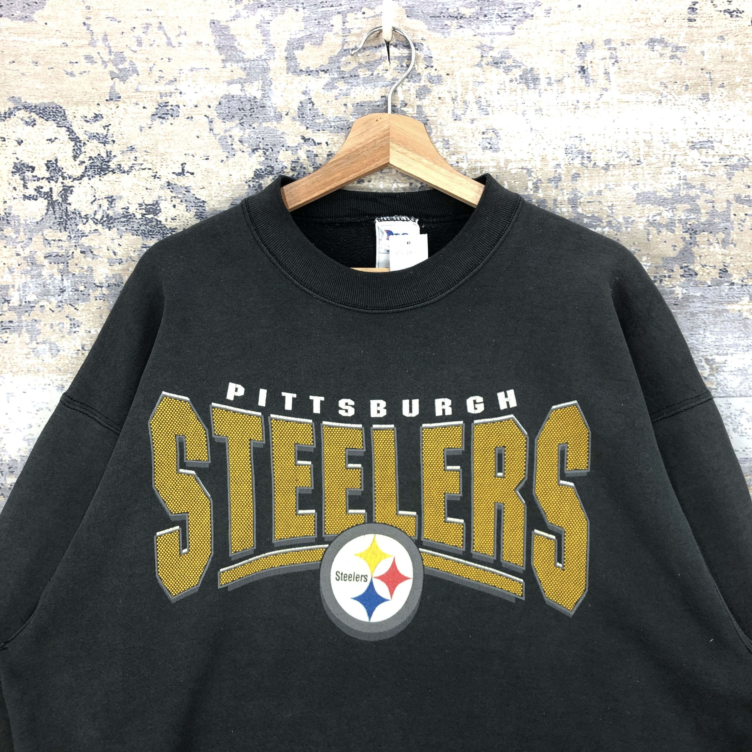 NFL × Vintage Vintage Pittsburgh Steelers Sweatshirt NFL Steelers Sweater Size US XL / EU 56 / 4 - 2 Thumbnail