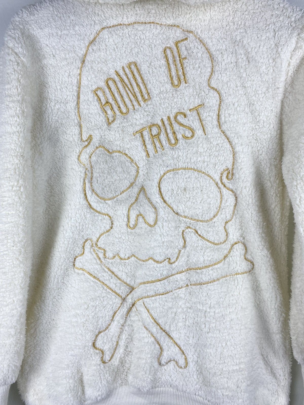 If Six Was Nine Vintage Bond Of Trust Skull By Stella Hoodie Sherpa Sweater Size US S / EU 44-46 / 1 - 3 Thumbnail