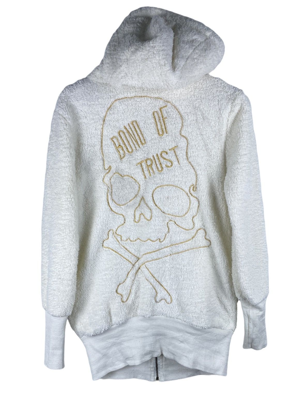 If Six Was Nine Vintage Bond Of Trust Skull By Stella Hoodie Sherpa Sweater Size US S / EU 44-46 / 1 - 1 Thumbnail