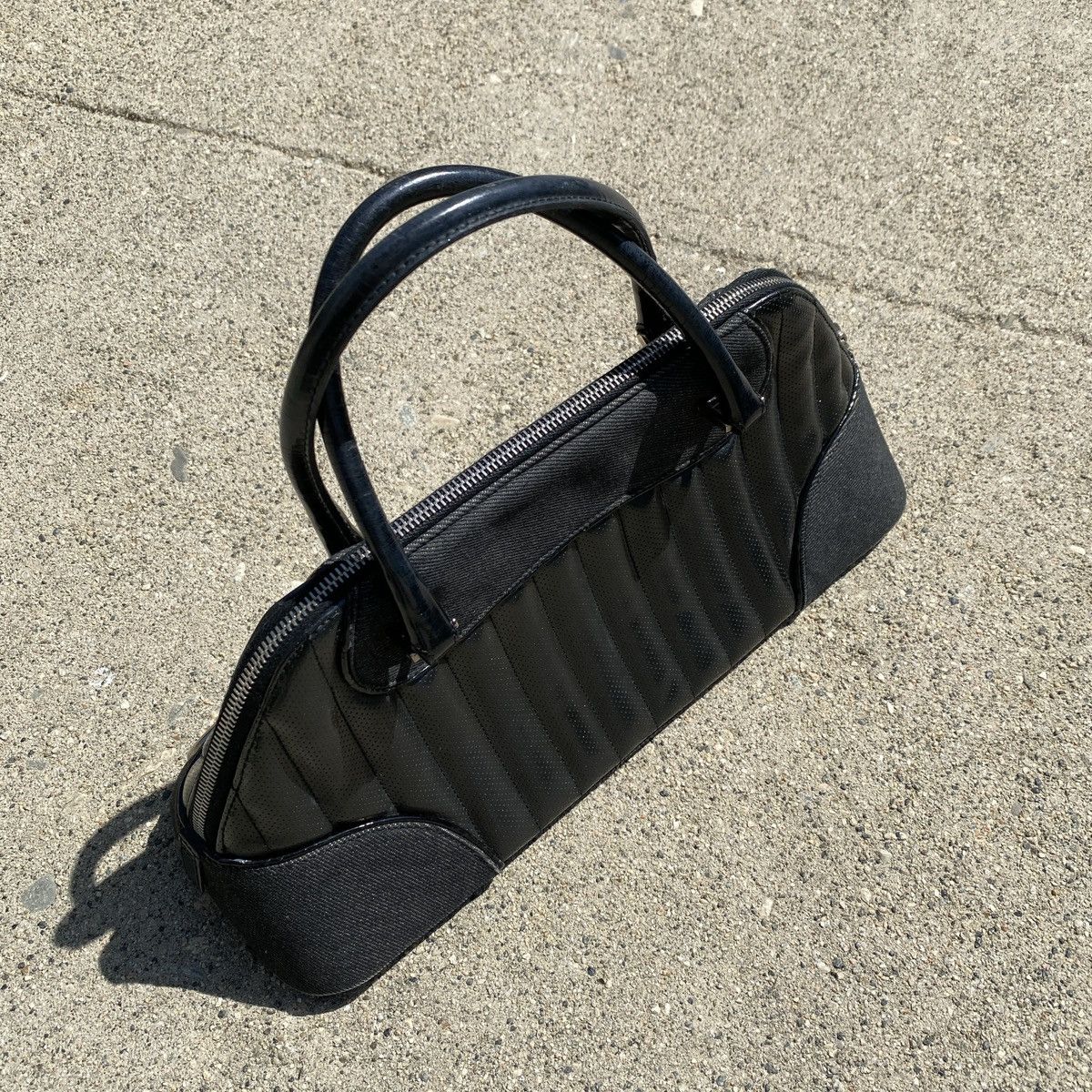 Dior × John Galliano × Vintage Dior 2001 Spring Montaigne Chris 1947 Black Handbag Size ONE SIZE - 4 Thumbnail