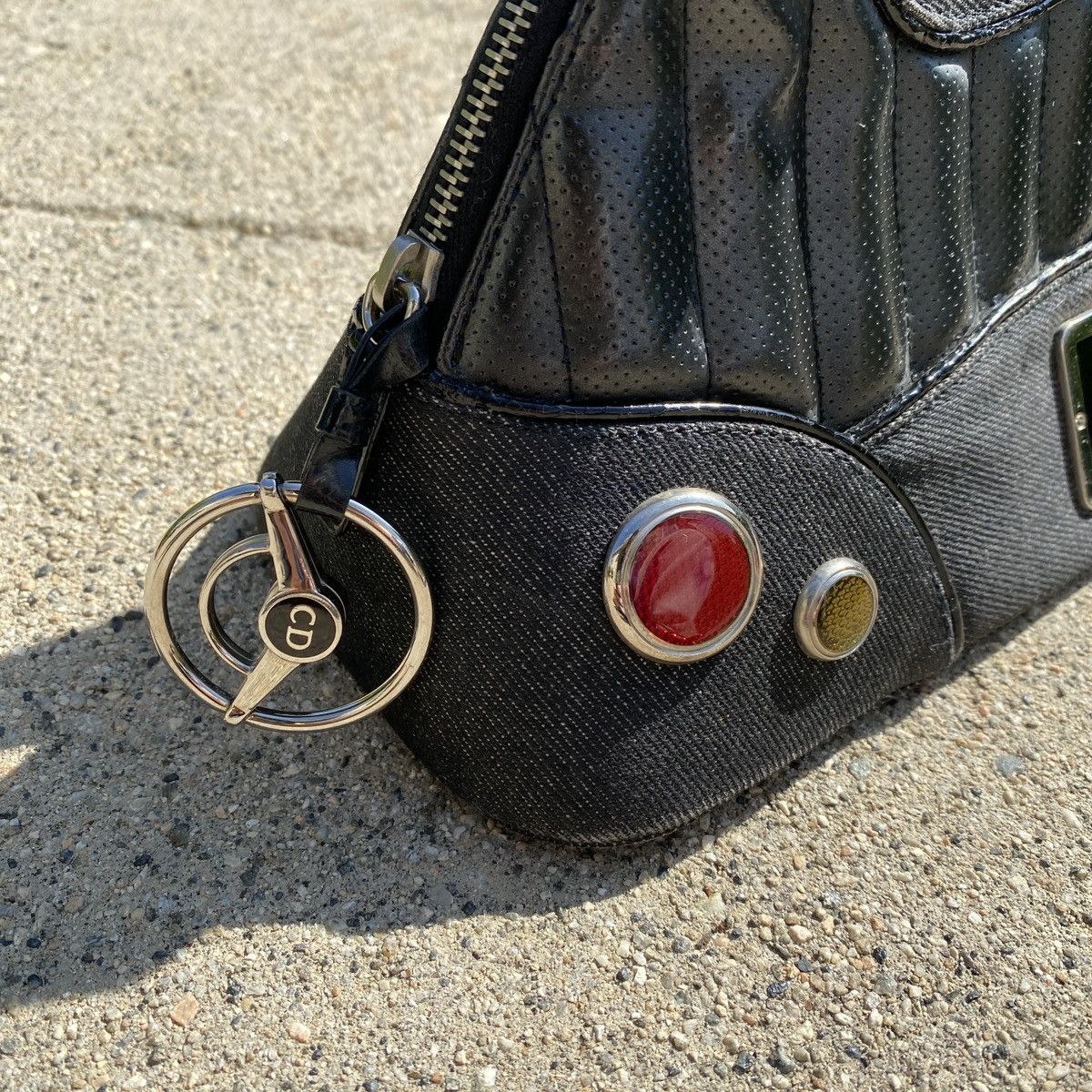 Dior × John Galliano × Vintage Dior 2001 Spring Montaigne Chris 1947 Black Handbag Size ONE SIZE - 2 Thumbnail