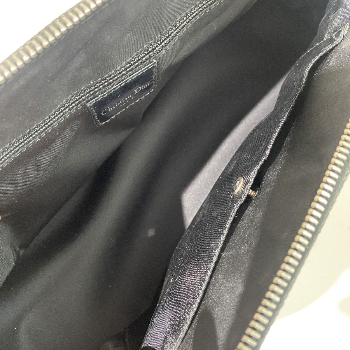 Dior × John Galliano × Vintage Dior 2001 Spring Montaigne Chris 1947 Black Handbag Size ONE SIZE - 5 Thumbnail