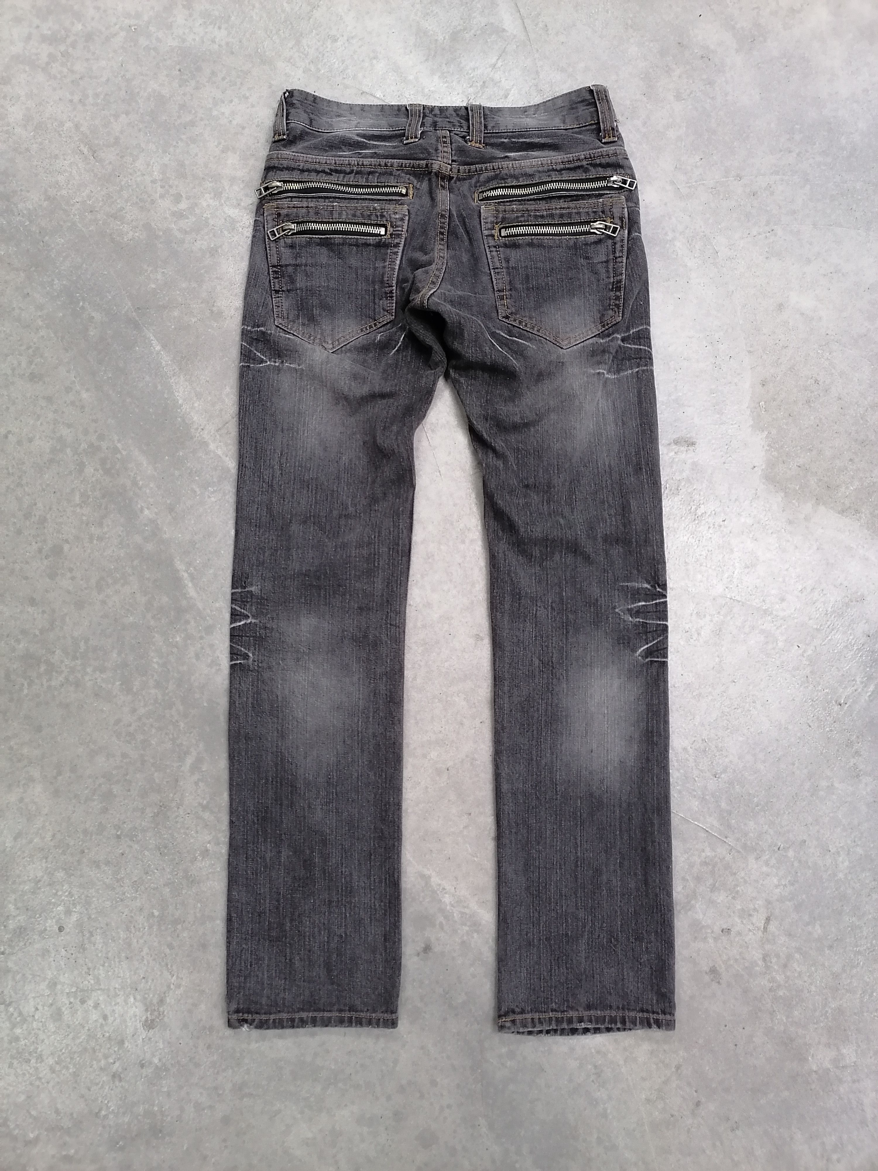 Japanese Brand Root Three Style Claw Mark Distressed Denim Pants Size US 30 / EU 46 - 6 Thumbnail