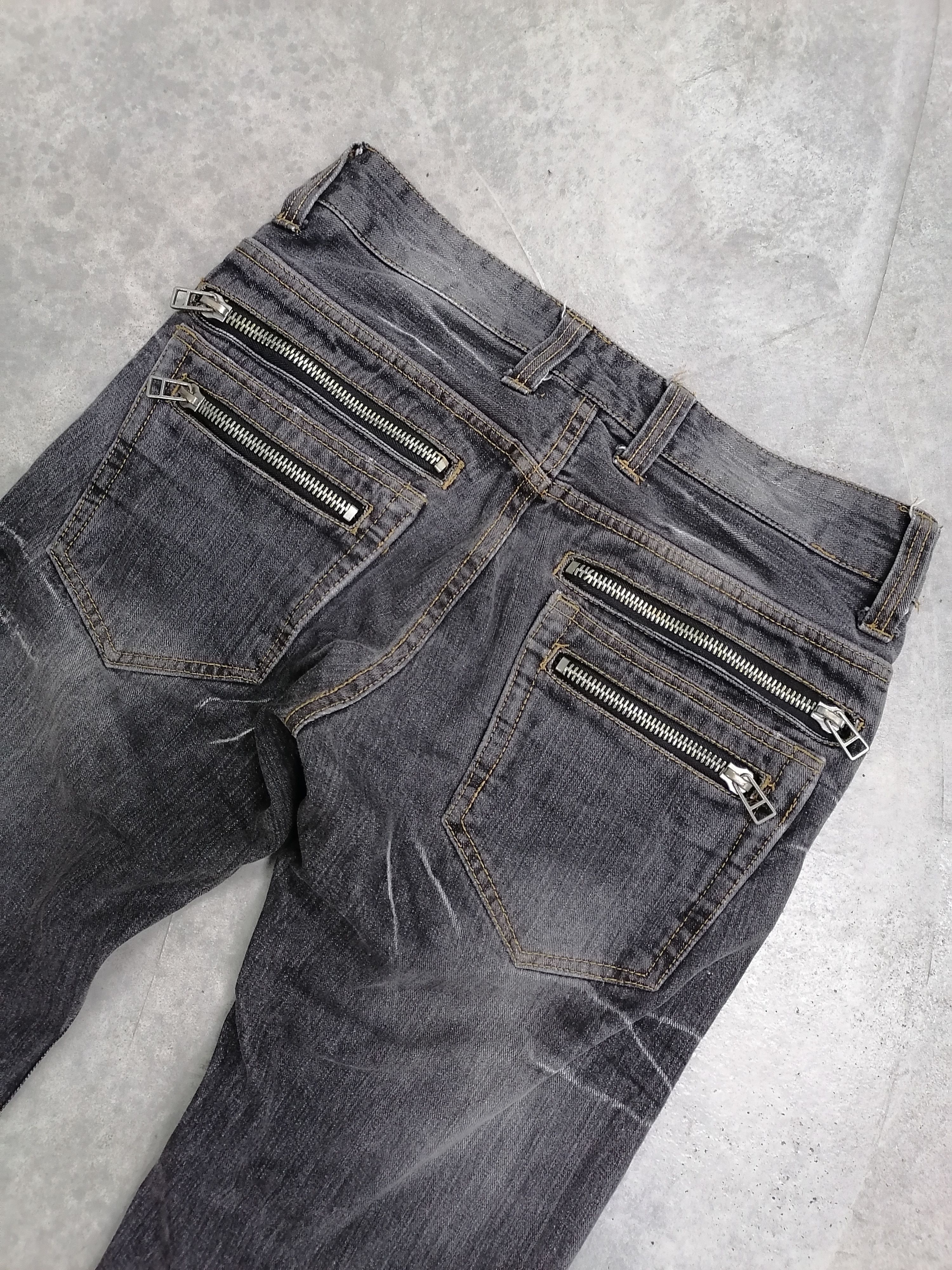 Japanese Brand Root Three Style Claw Mark Distressed Denim Pants Size US 30 / EU 46 - 7 Thumbnail