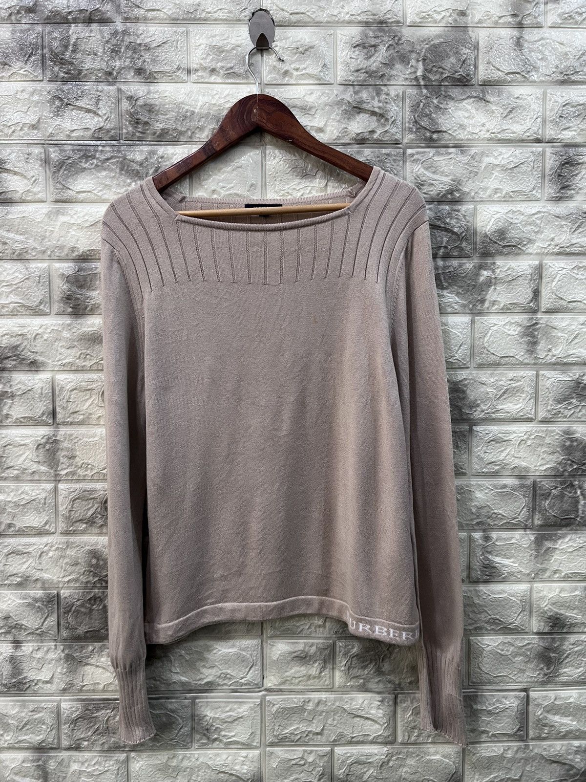 image of Burberry Women’S Knitwear in Beige, Women's (Size Medium)