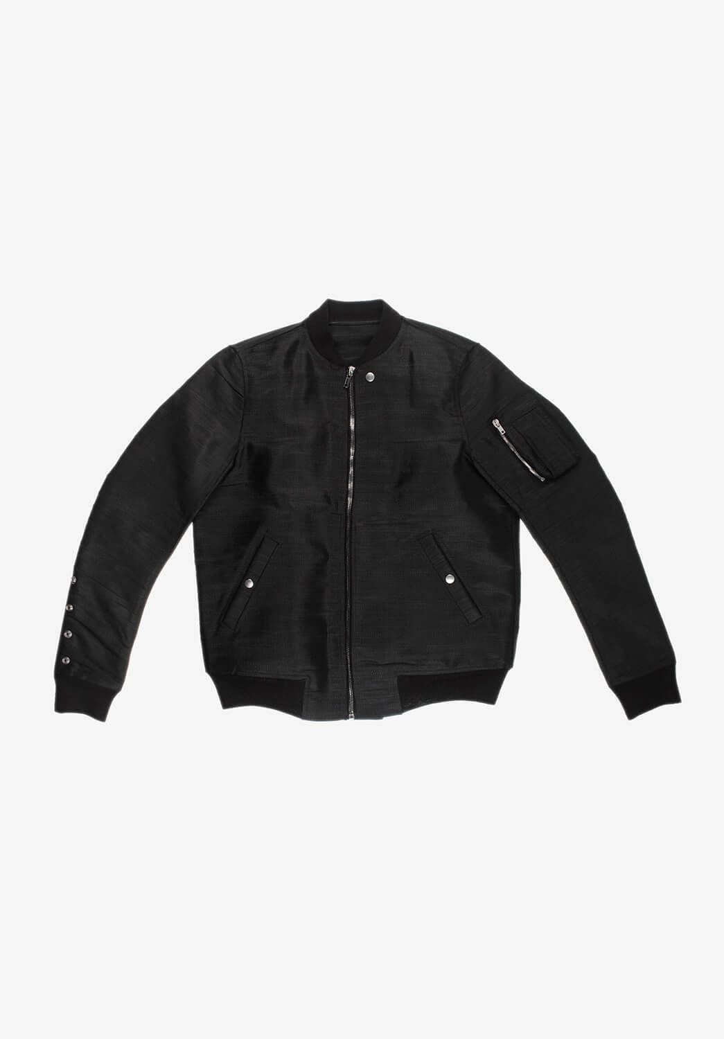 Pre-owned Rick Owens Ss17 Walrus Horsehair Bomber Jacket 50it(m/l) In Black