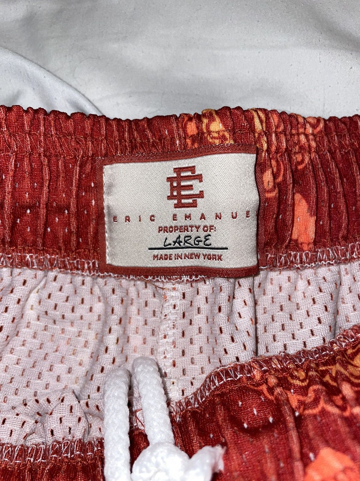 Eric Emanuel Eric Emanuel EE Basic Paisley Short LARGE Red/Orange/White Size US 32 / EU 48 - 3 Thumbnail