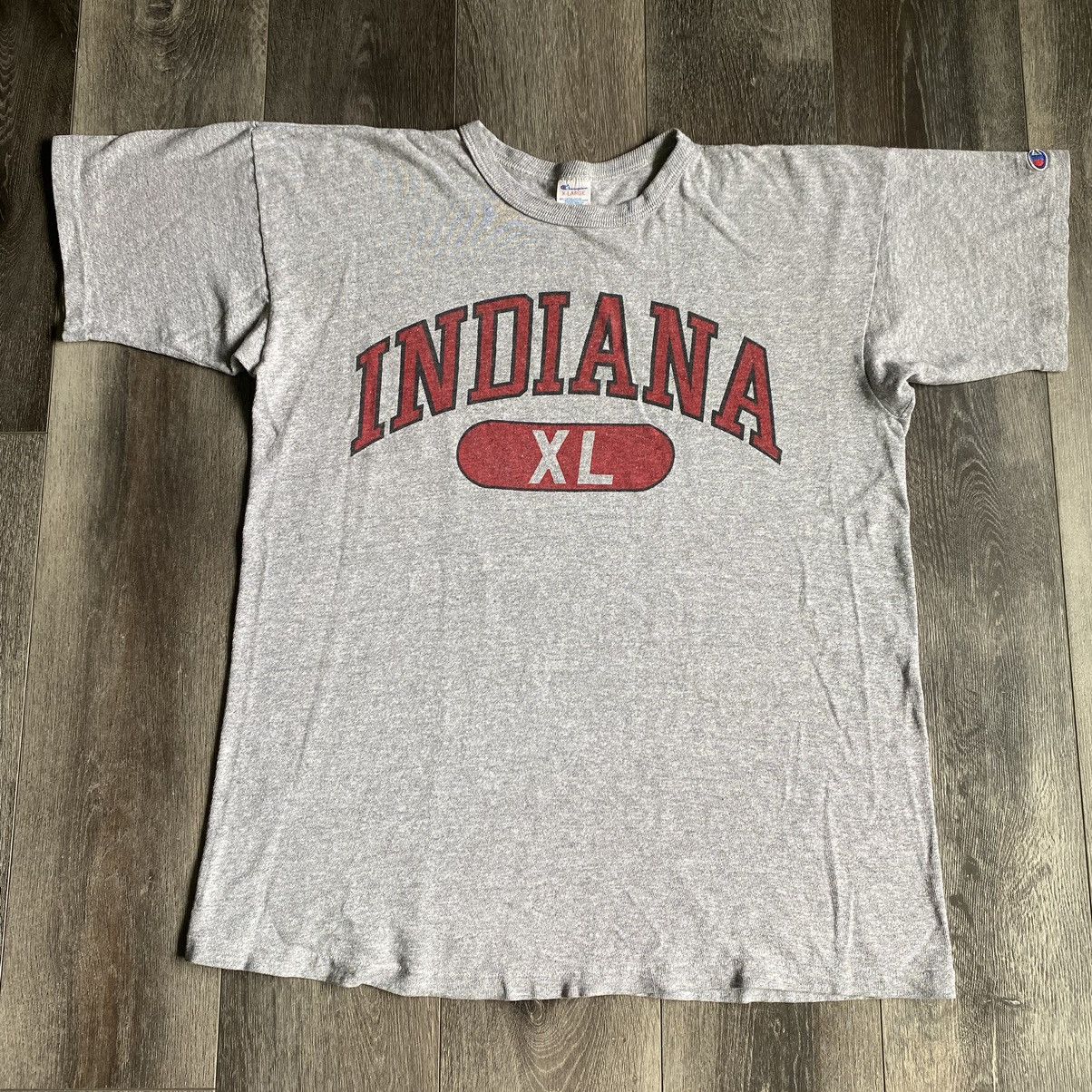 Champion Vintage 1980s Champion Indians Hoosiers XL Varsity Logo Tee Size US XL / EU 56 / 4 - 1 Thumbnail