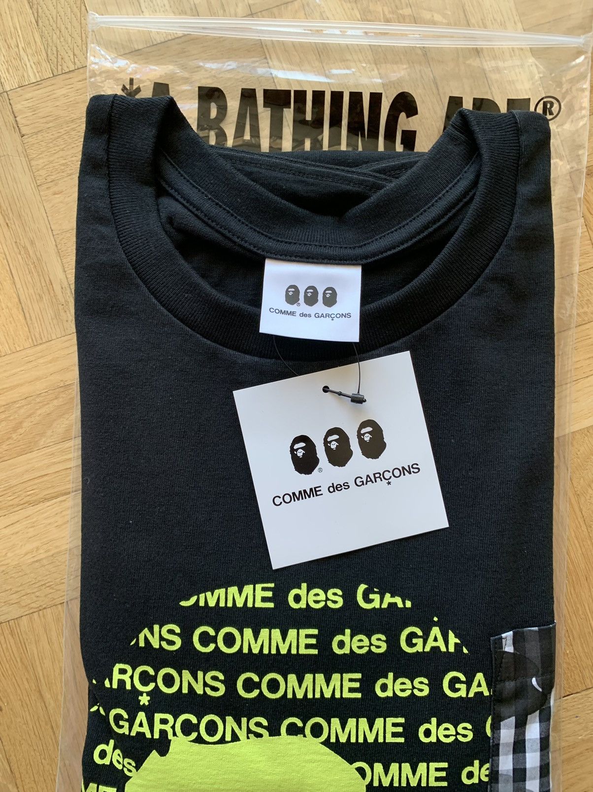 Bape × Comme des Garcons 3XL CDG OSAKA X BAPE TEE #1 black Size US XXL / EU 58 / 5 - 4 Thumbnail