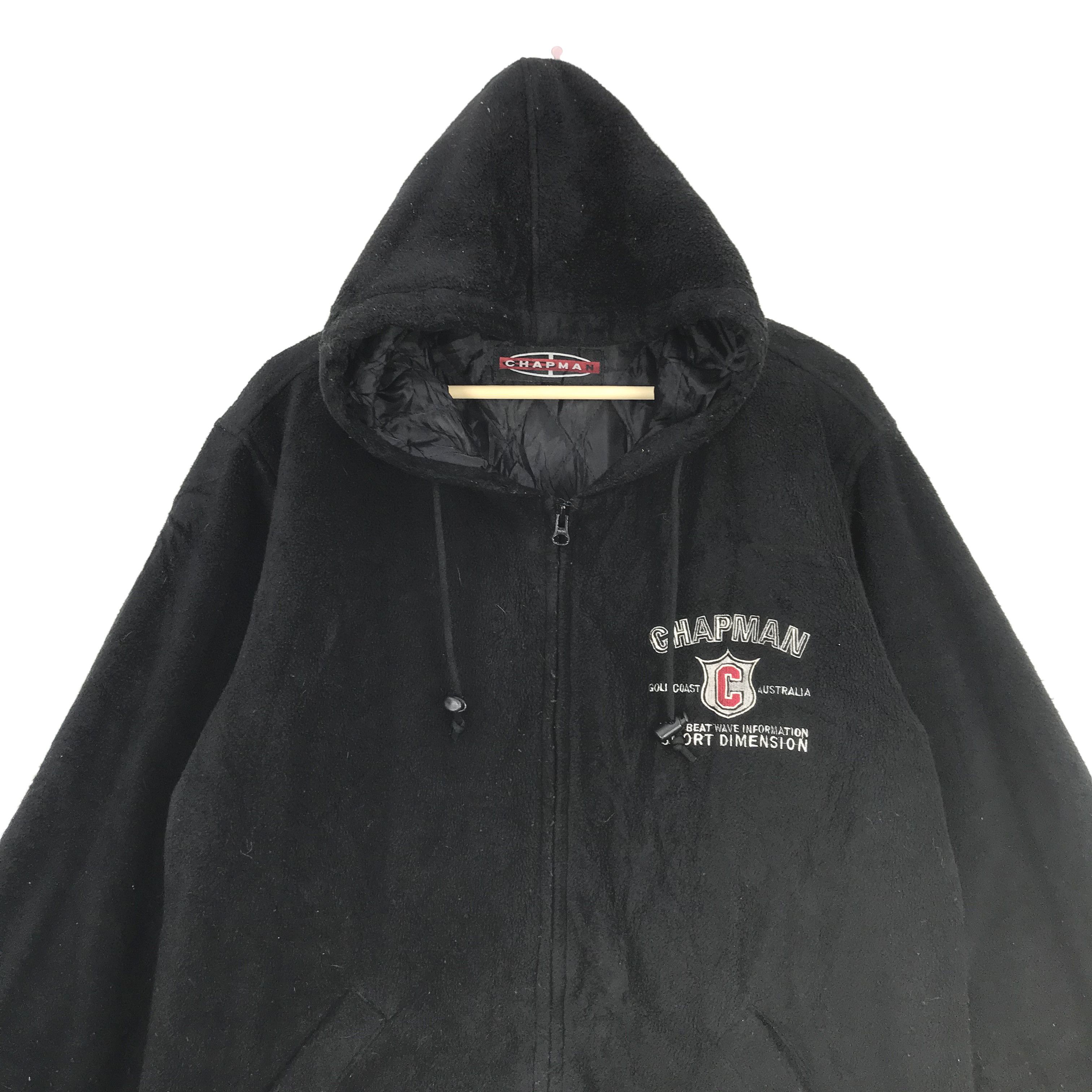 Vintage Vintage Chapman Hoodie Jacket Zipper Fleece Jacket Size US L / EU 52-54 / 3 - 3 Thumbnail