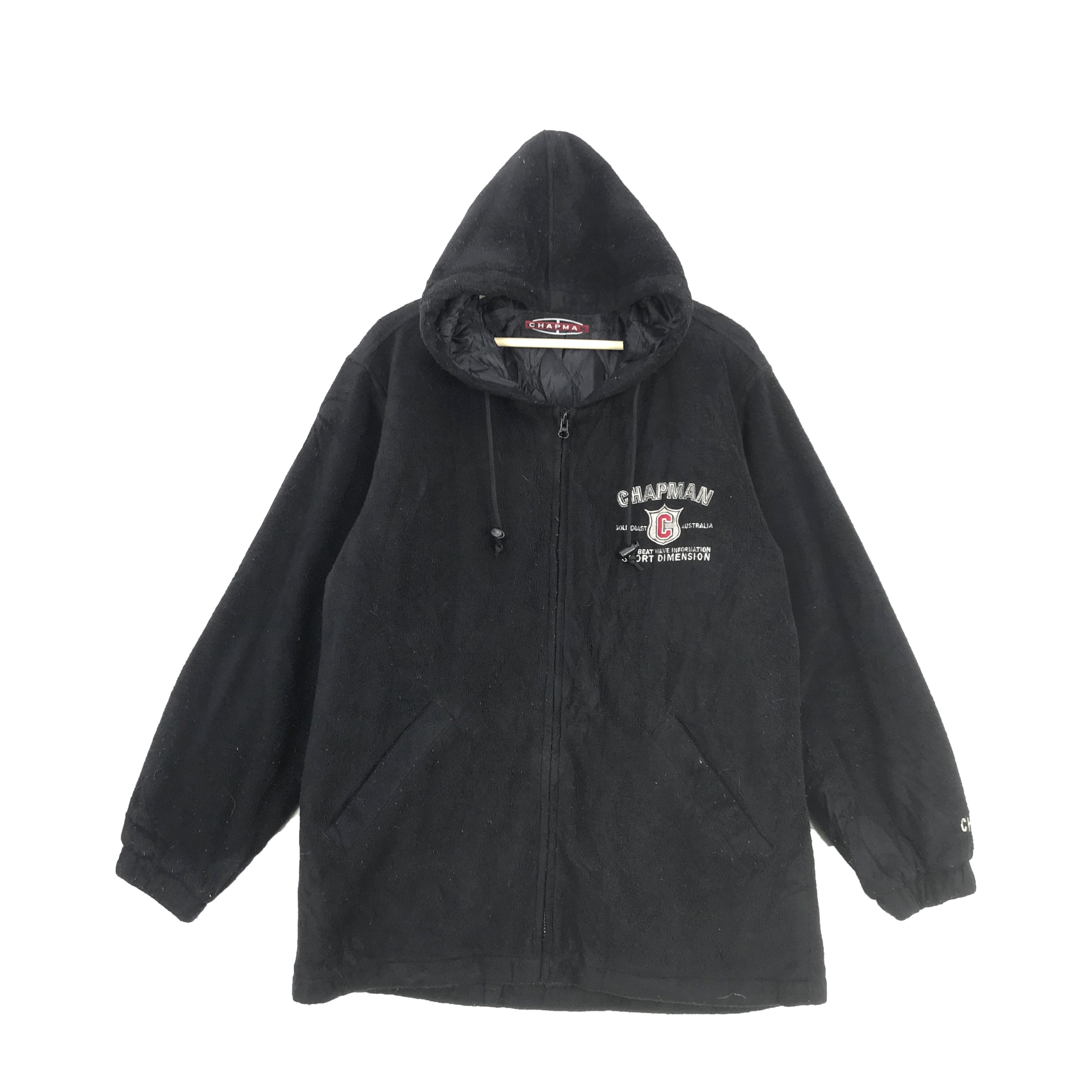 Vintage Vintage Chapman Hoodie Jacket Zipper Fleece Jacket Size US L / EU 52-54 / 3 - 1 Thumbnail