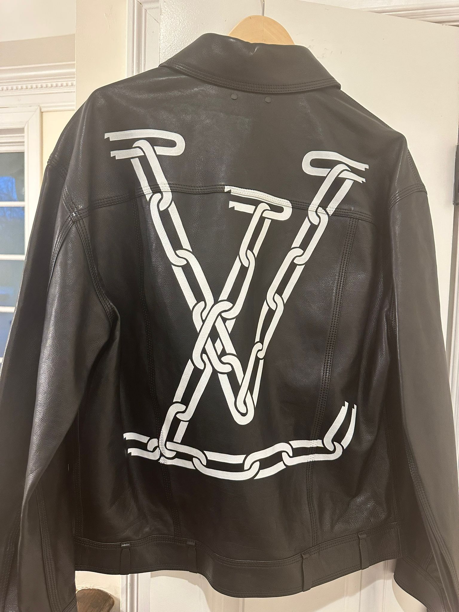 Louis Vuitton Paper Clip Leather Jacket in Black Size US M / EU 48-50 / 2 - 2 Thumbnail