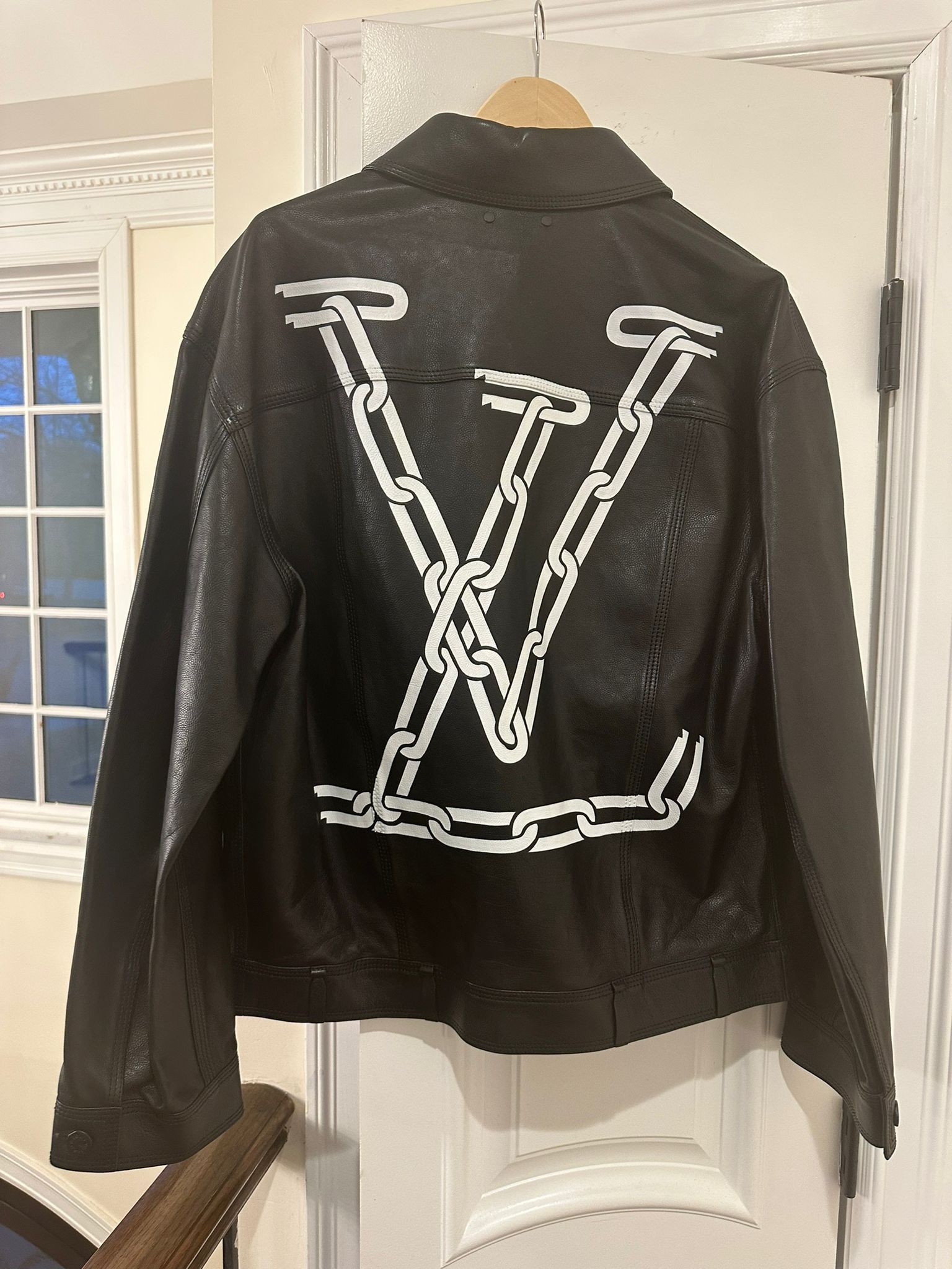Louis Vuitton Paper Clip Leather Jacket in Black Size US M / EU 48-50 / 2 - 1 Thumbnail