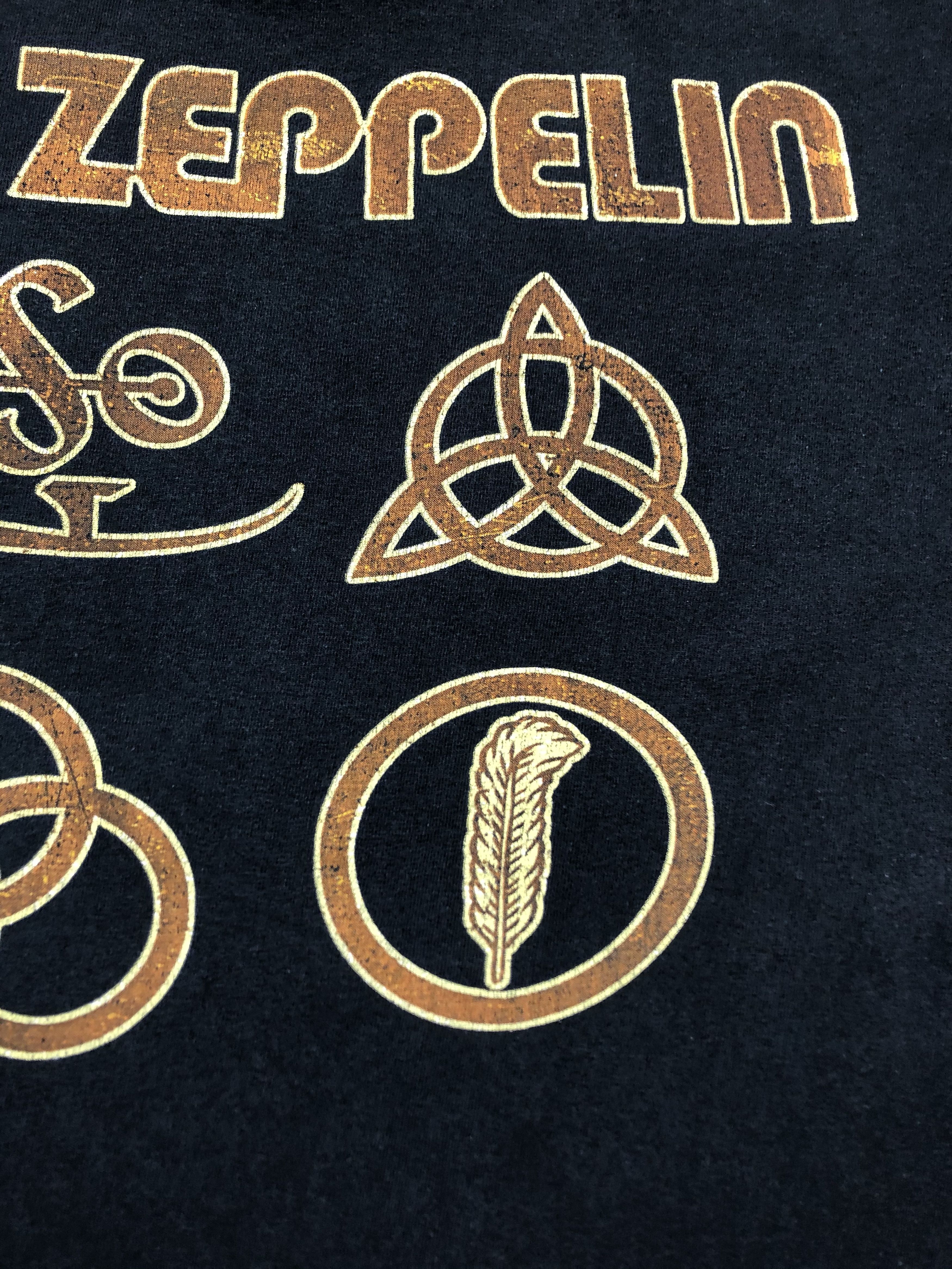 Band Tees × Led Zeppelin × Vintage Vintage Led Zeppelin Band Tee Rare Shirt Y2K Hype Drill Size US M / EU 48-50 / 2 - 13 Thumbnail
