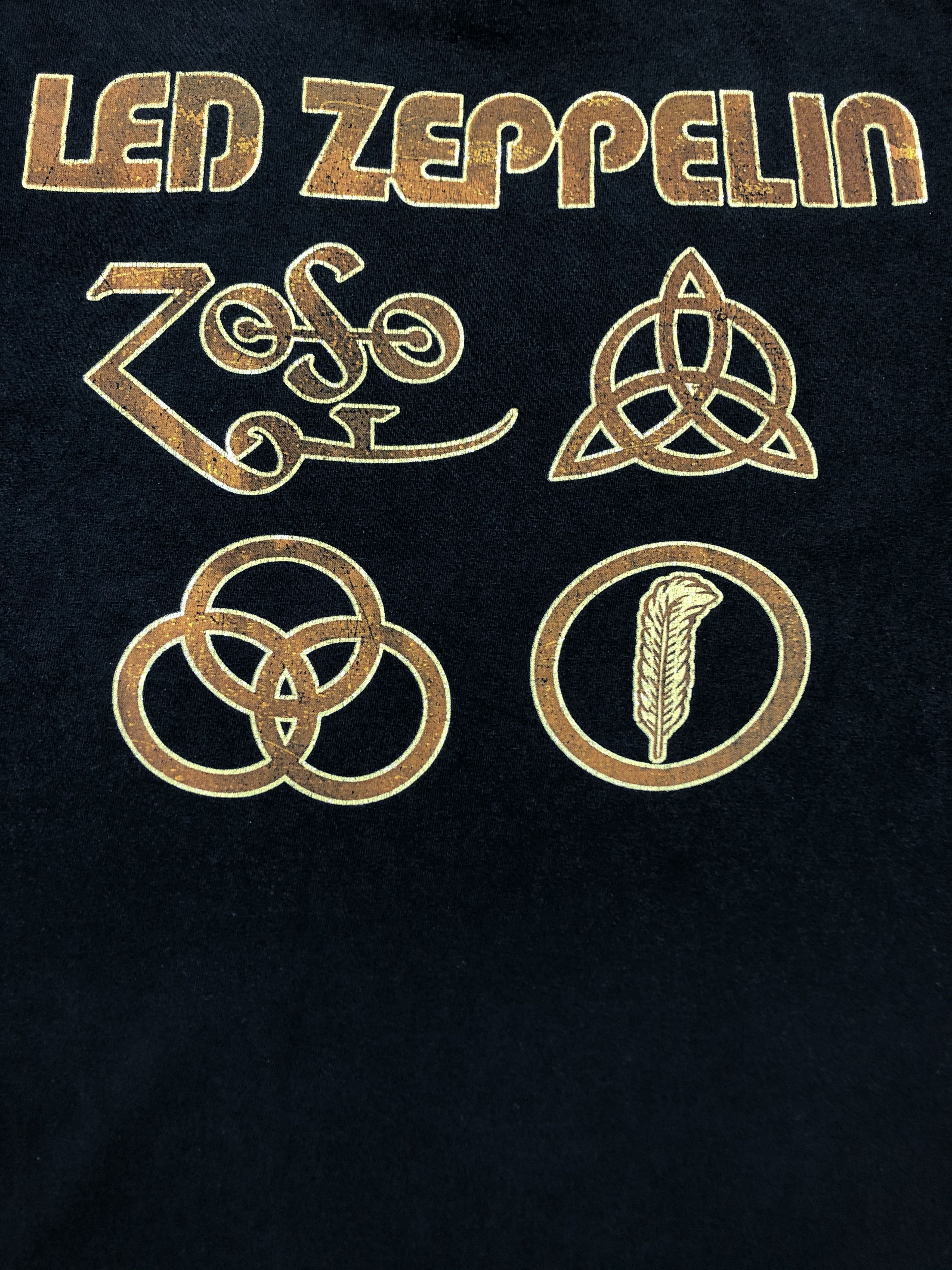 Band Tees × Led Zeppelin × Vintage Vintage Led Zeppelin Band Tee Rare Shirt Y2K Hype Drill Size US M / EU 48-50 / 2 - 11 Thumbnail