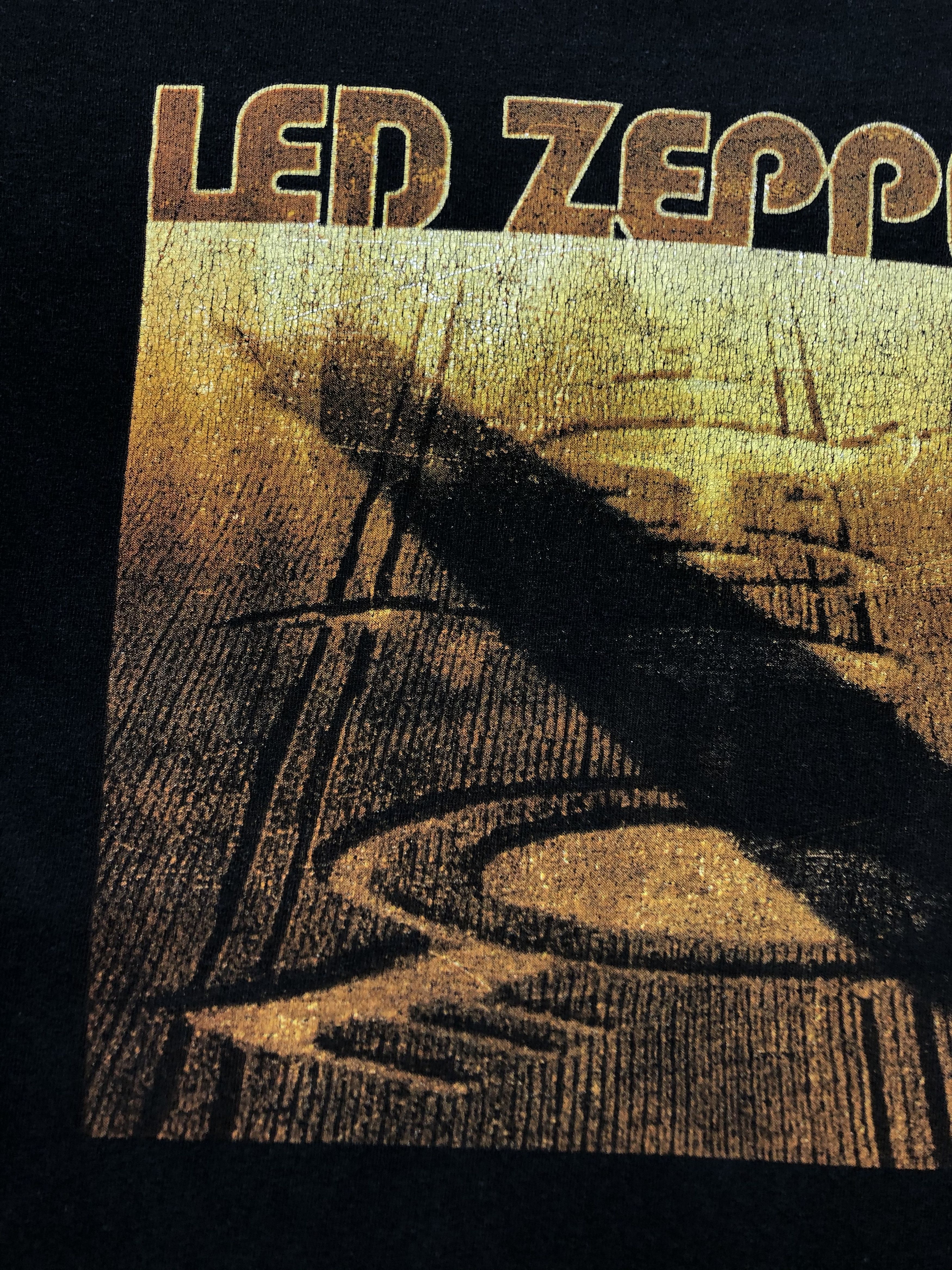 Band Tees × Led Zeppelin × Vintage Vintage Led Zeppelin Band Tee Rare Shirt Y2K Hype Drill Size US M / EU 48-50 / 2 - 6 Thumbnail