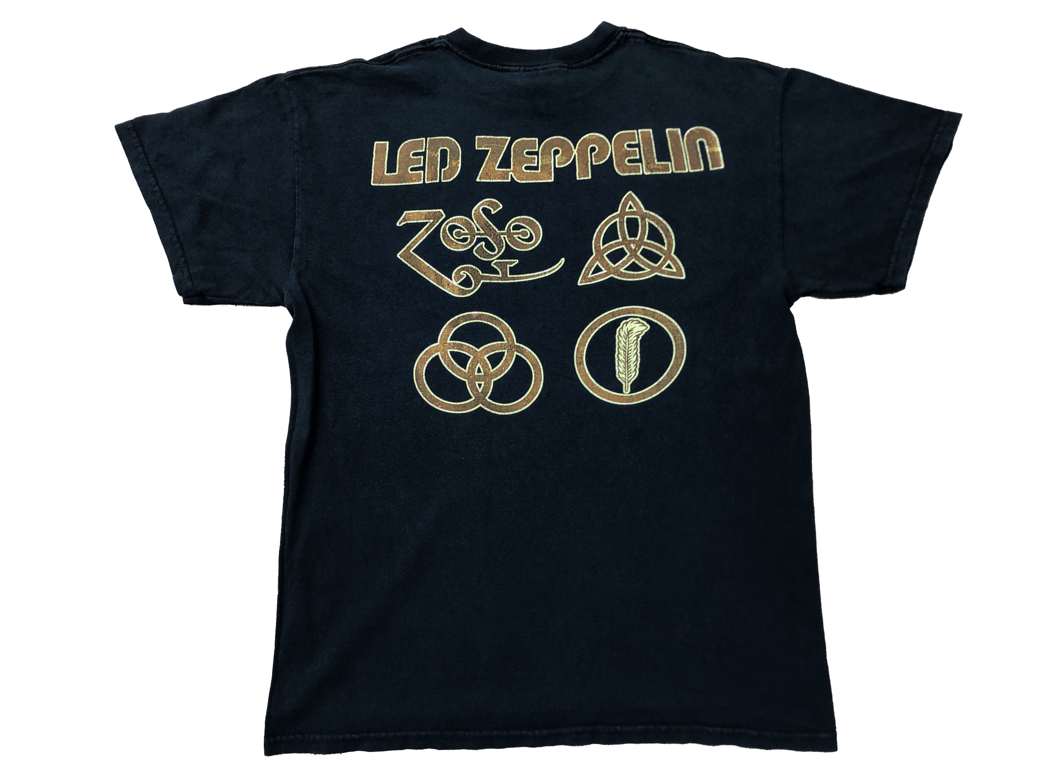 Band Tees × Led Zeppelin × Vintage Vintage Led Zeppelin Band Tee Rare Shirt Y2K Hype Drill Size US M / EU 48-50 / 2 - 10 Thumbnail