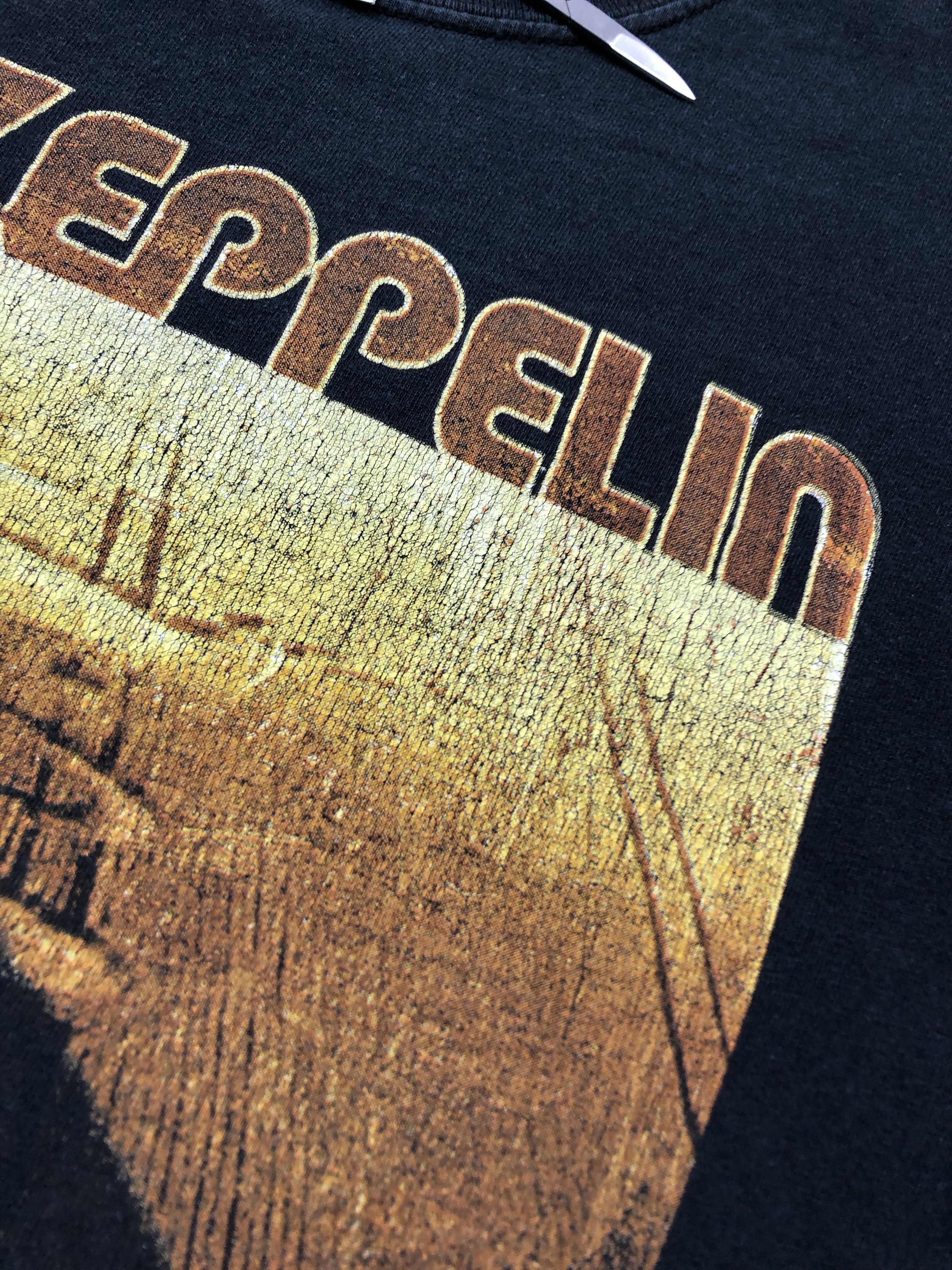 Band Tees × Led Zeppelin × Vintage Vintage Led Zeppelin Band Tee Rare Shirt Y2K Hype Drill Size US M / EU 48-50 / 2 - 9 Thumbnail