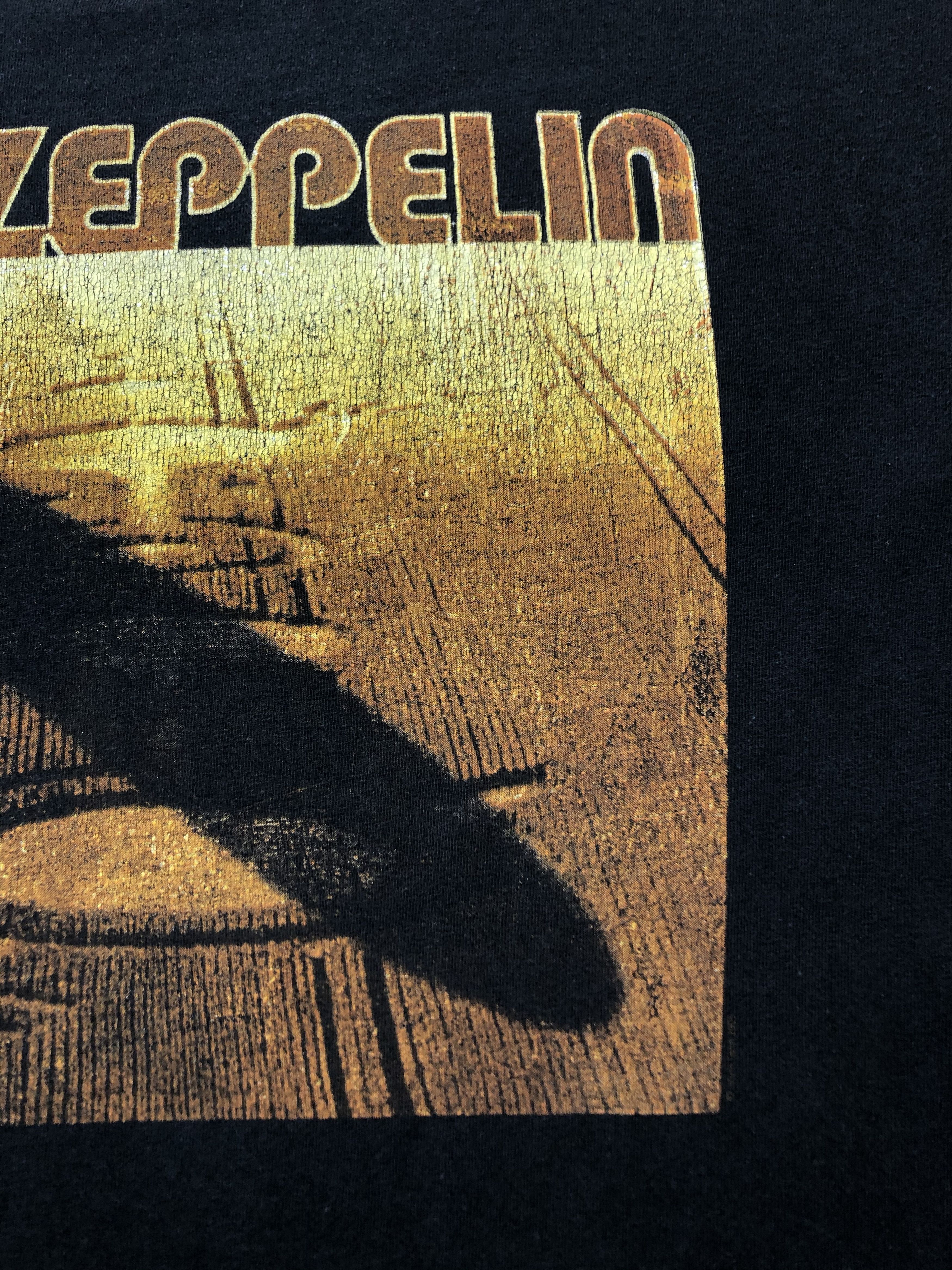 Band Tees × Led Zeppelin × Vintage Vintage Led Zeppelin Band Tee Rare Shirt Y2K Hype Drill Size US M / EU 48-50 / 2 - 7 Thumbnail