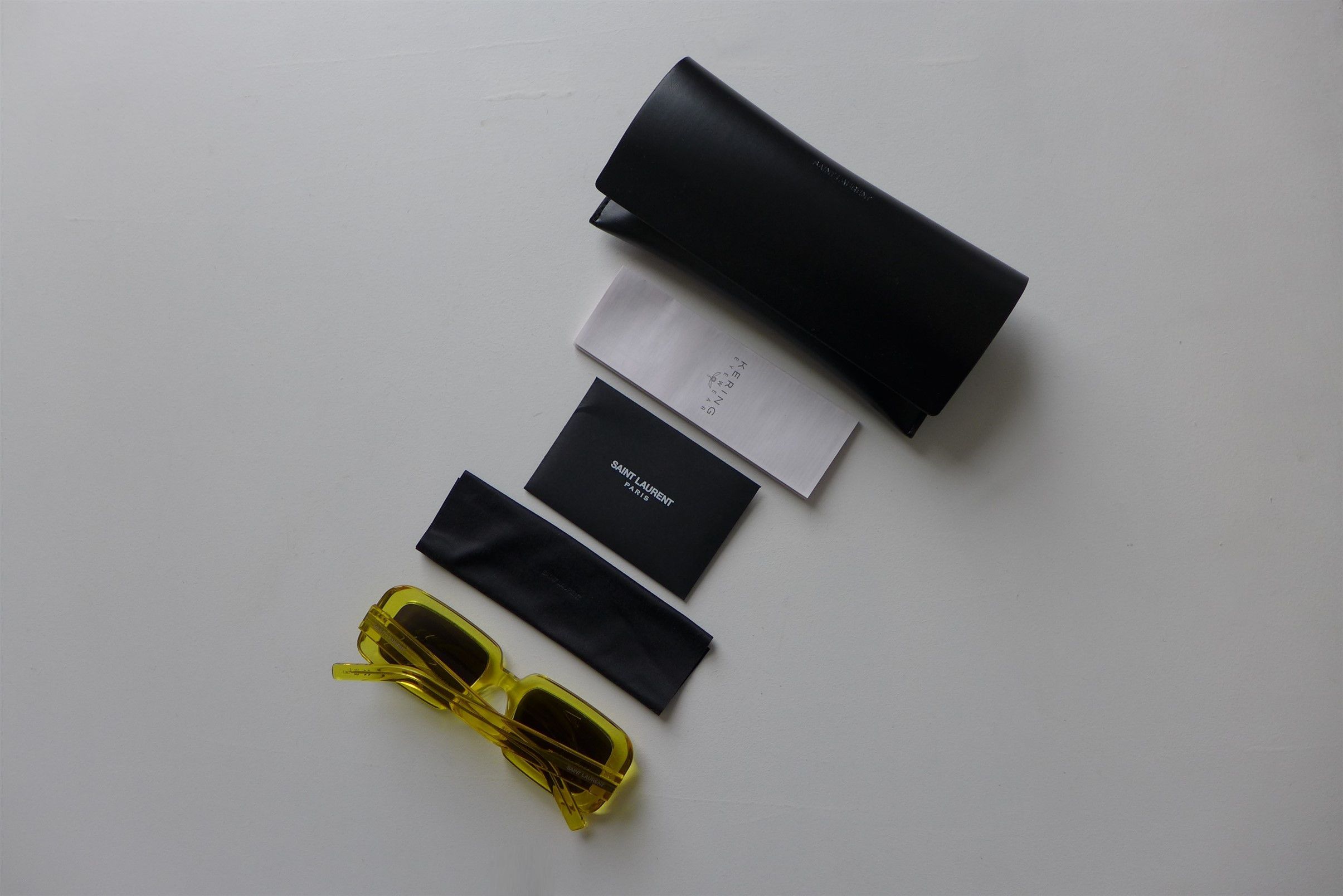 Saint Laurent Paris Saint Laurent SL534 Sunrise Sunglasses - Yellow Acetate Size ONE SIZE - 5 Thumbnail