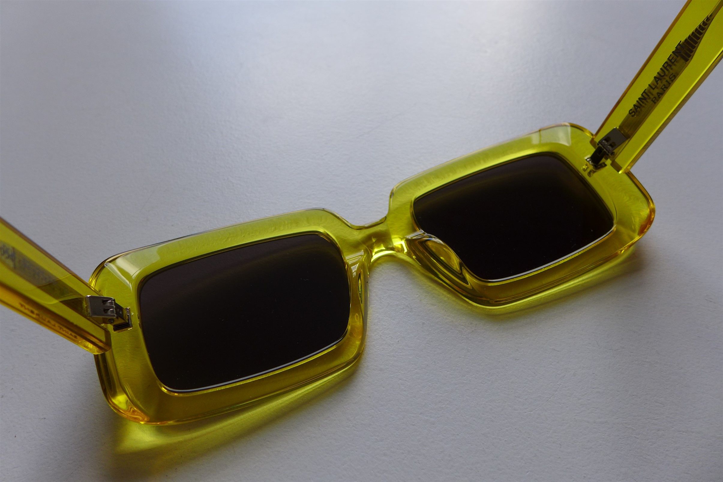 Saint Laurent Paris Saint Laurent SL534 Sunrise Sunglasses - Yellow Acetate Size ONE SIZE - 11 Thumbnail