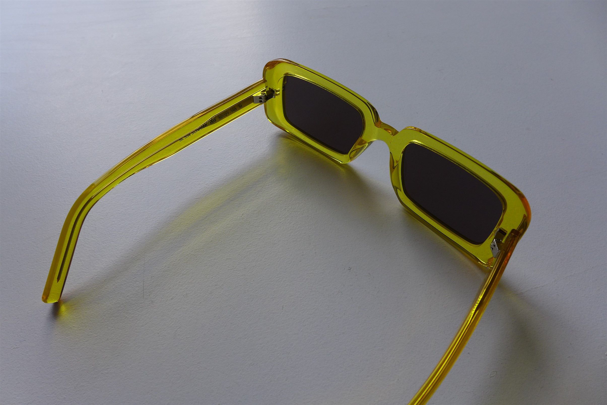 Saint Laurent Paris Saint Laurent SL534 Sunrise Sunglasses - Yellow Acetate Size ONE SIZE - 9 Thumbnail
