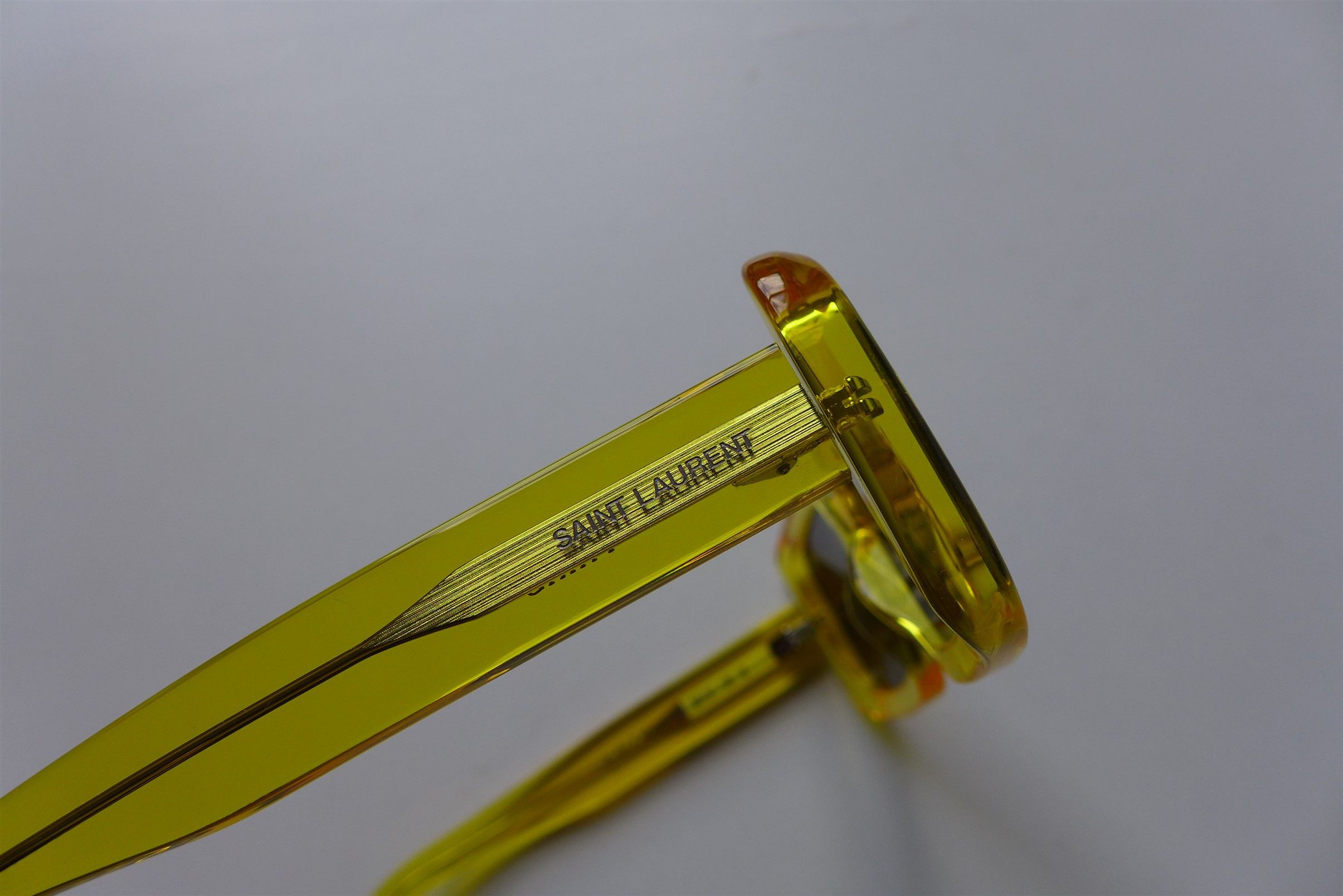 Saint Laurent Paris Saint Laurent SL534 Sunrise Sunglasses - Yellow Acetate Size ONE SIZE - 12 Thumbnail