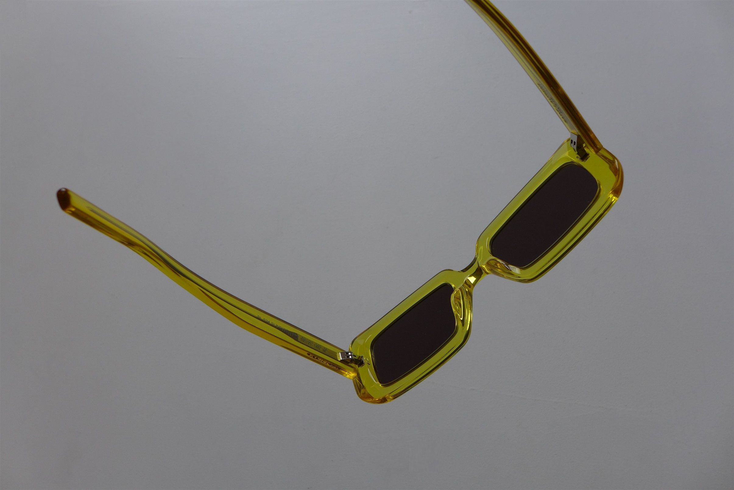Saint Laurent Paris Saint Laurent SL534 Sunrise Sunglasses - Yellow Acetate Size ONE SIZE - 16 Thumbnail