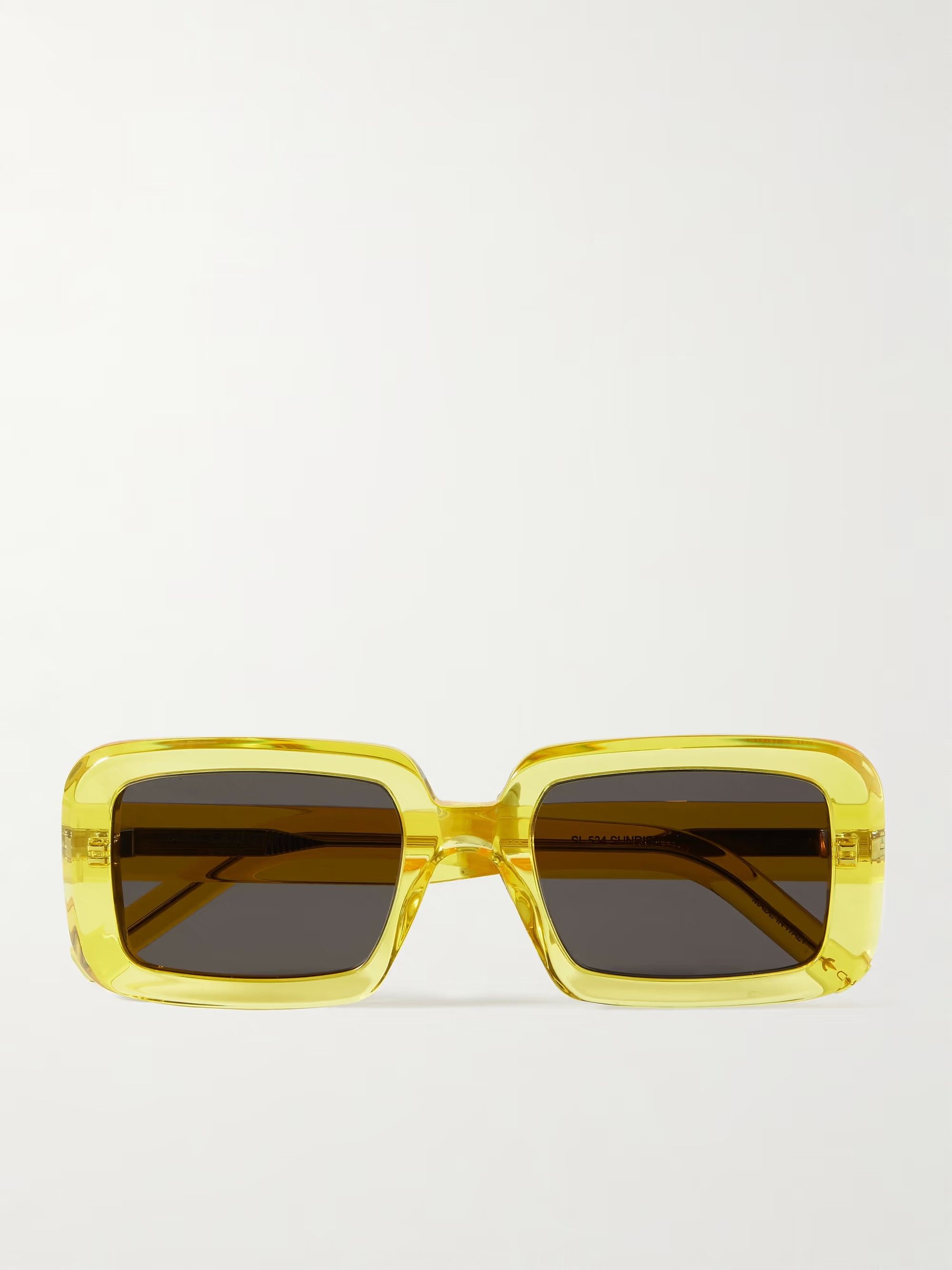 Saint Laurent Paris Saint Laurent SL534 Sunrise Sunglasses - Yellow Acetate Size ONE SIZE - 2 Thumbnail