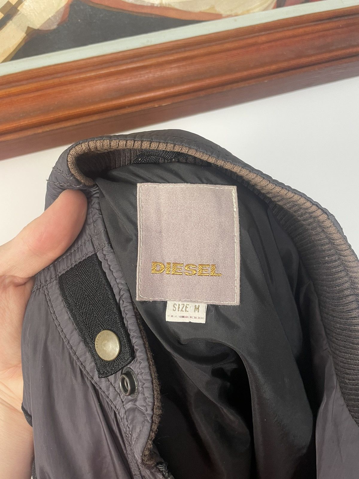Diesel Vintage Y2k Diesel Nylon Bomber Jacket Archive Streetwear Size US M / EU 48-50 / 2 - 3 Thumbnail
