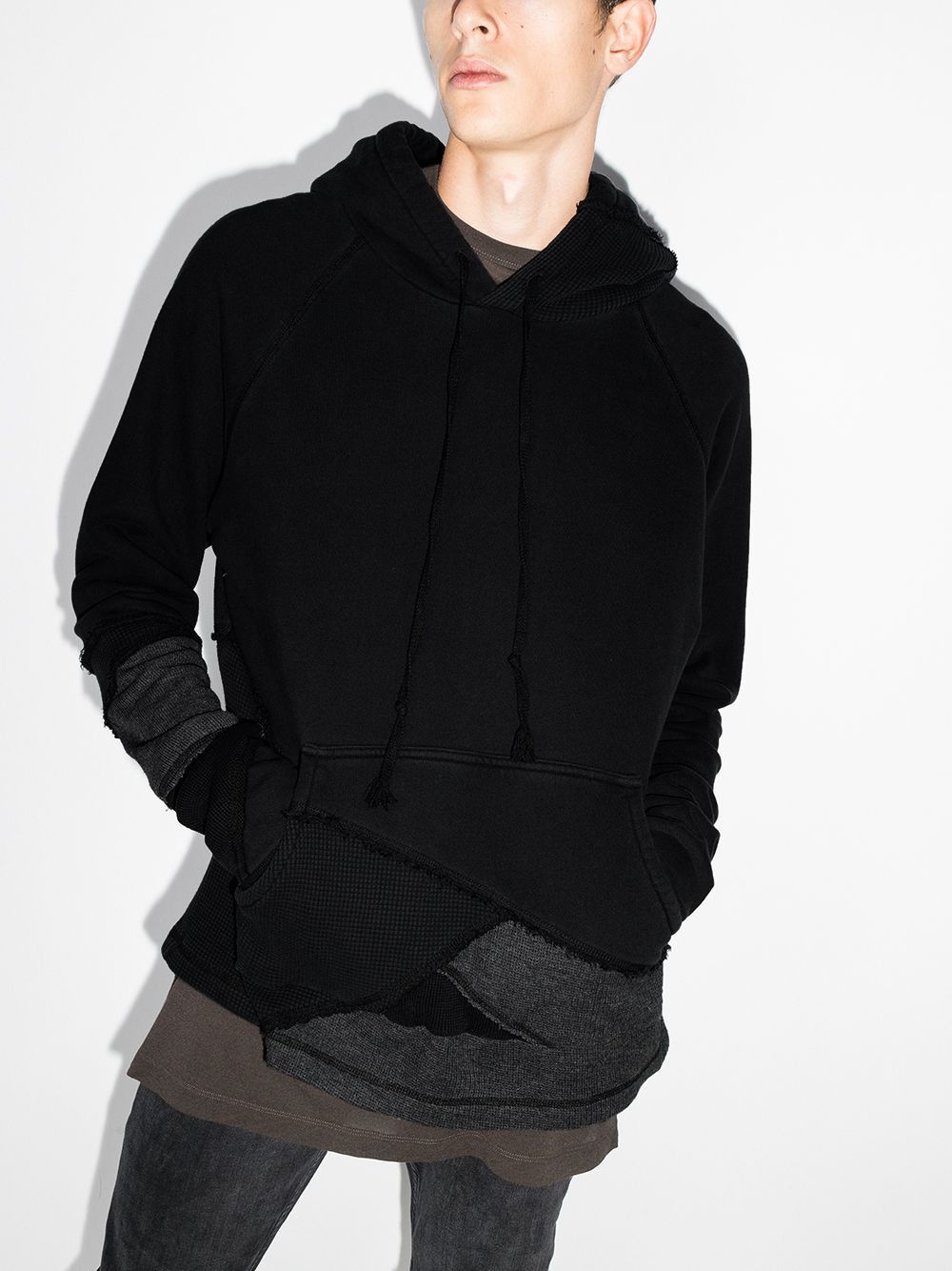 Greg Lauren Greg Lauren Oversized Black Fragmented Hoodie Size US S / EU 44-46 / 1 - 1 Thumbnail