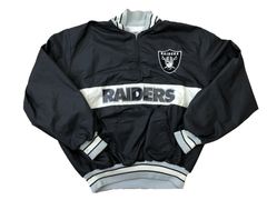 Rare Vintage STARTER Los Angeles Raiders Pro Line Satin Varsity Jacket 80s  90s L