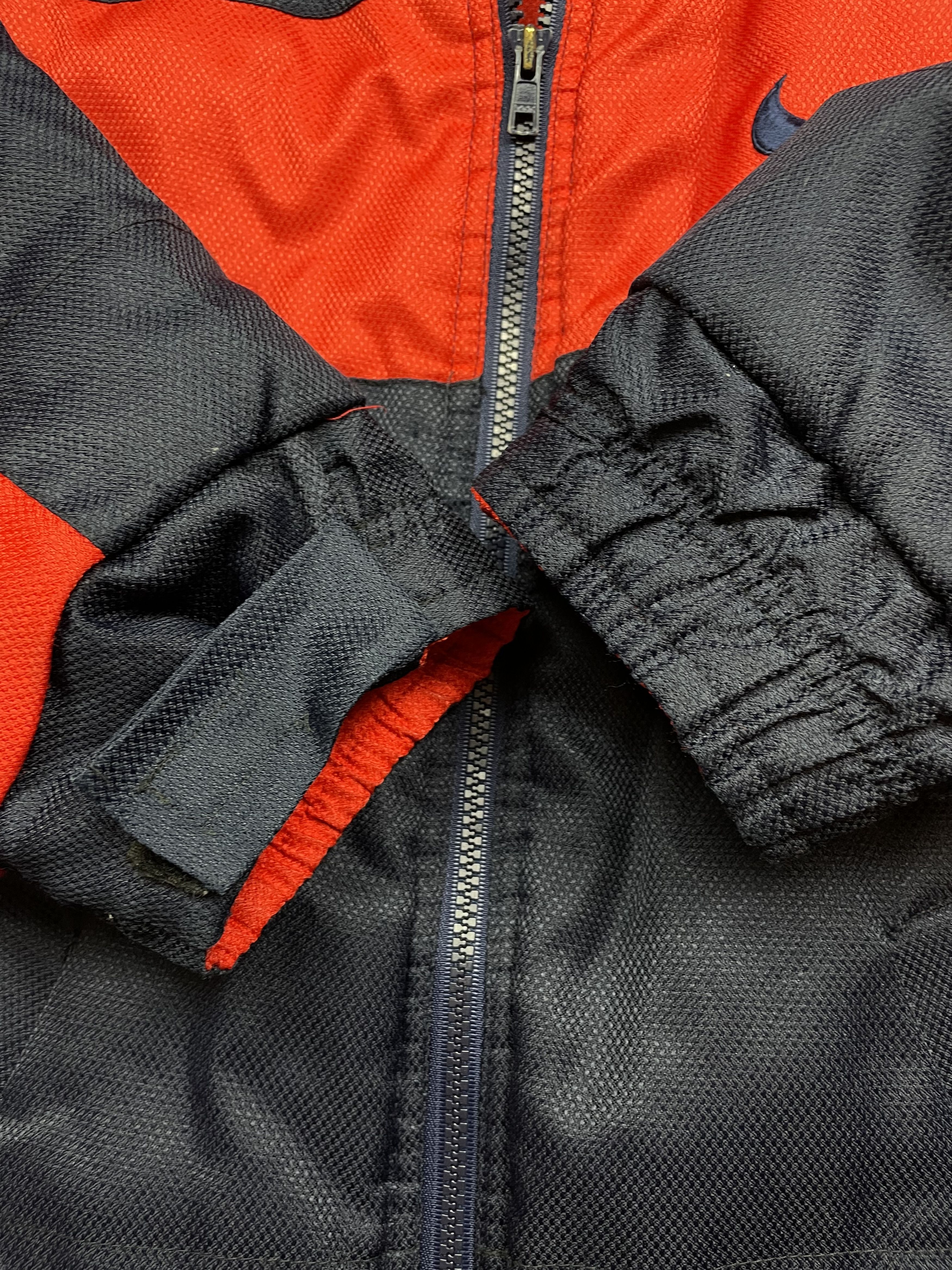 Nike × Vintage Vintage Nike Jacket Two Sided Swoosh Rare Y2K Hype Drill Size US S / EU 44-46 / 1 - 10 Thumbnail