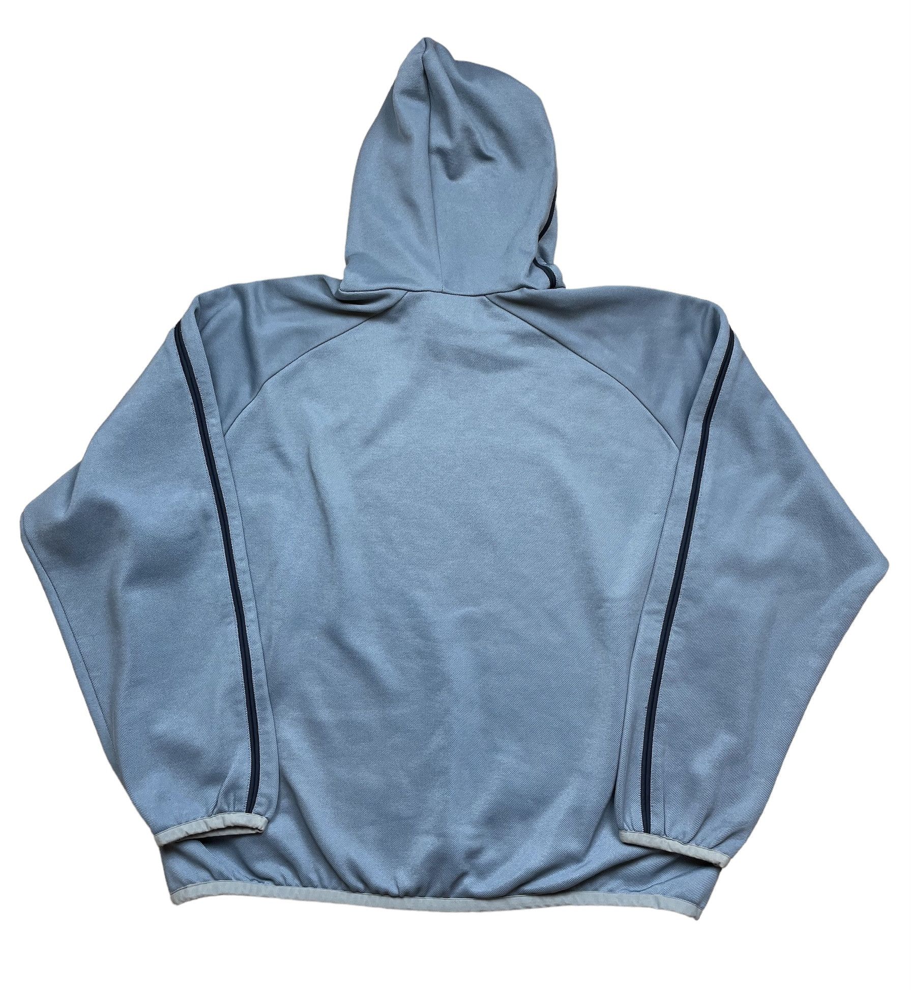 Nike × Vintage Vintage Nike Hooded Fleece Sweatshirt Center Logo Swoosh Size US M / EU 48-50 / 2 - 2 Thumbnail
