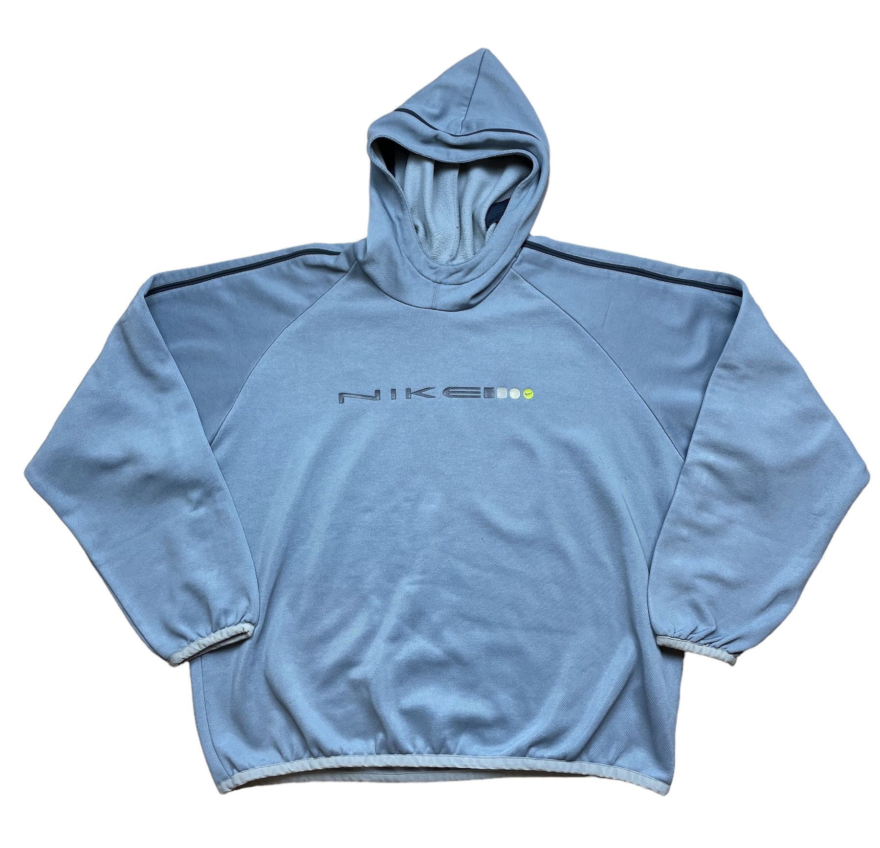Nike × Vintage Vintage Nike Hooded Fleece Sweatshirt Center Logo Swoosh Size US M / EU 48-50 / 2 - 1 Thumbnail