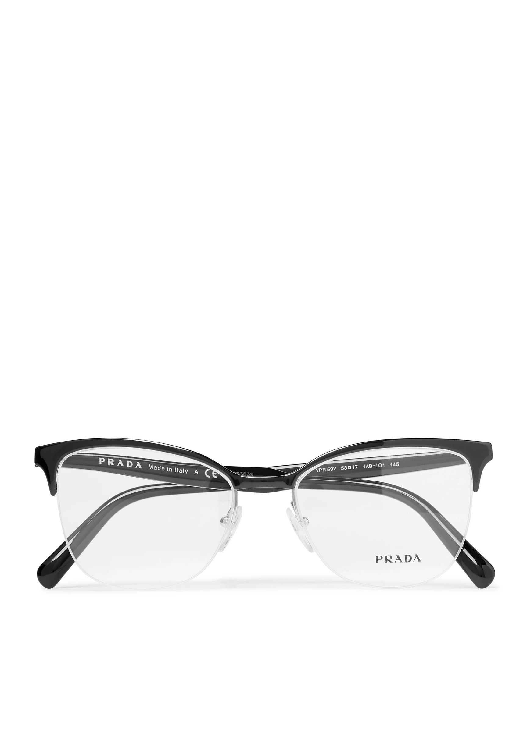 Prada Prada D-Frame Black Acetate Optical Glasses Size ONE SIZE - 2 Thumbnail