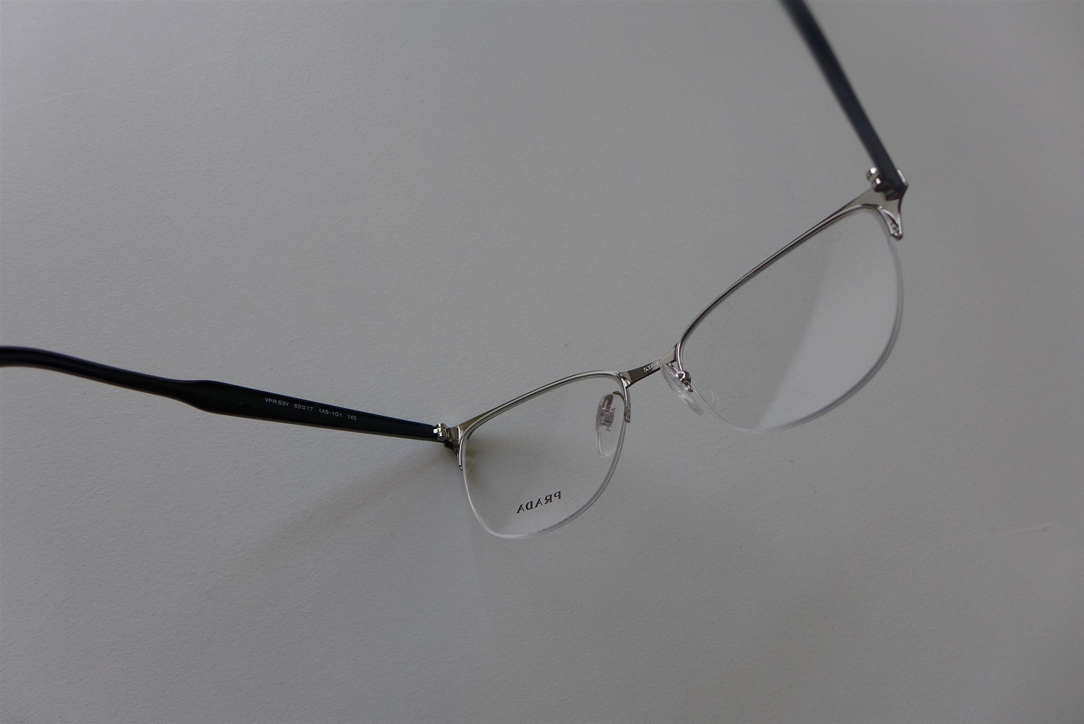 Prada Prada D-Frame Black Acetate Optical Glasses Size ONE SIZE - 14 Thumbnail