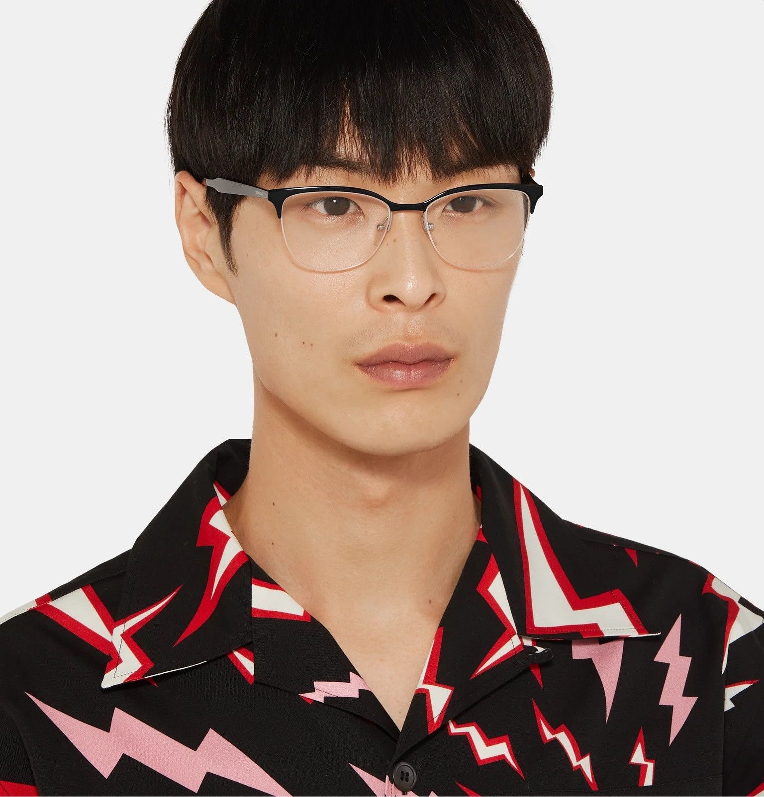Prada Prada D-Frame Black Acetate Optical Glasses Size ONE SIZE - 3 Thumbnail