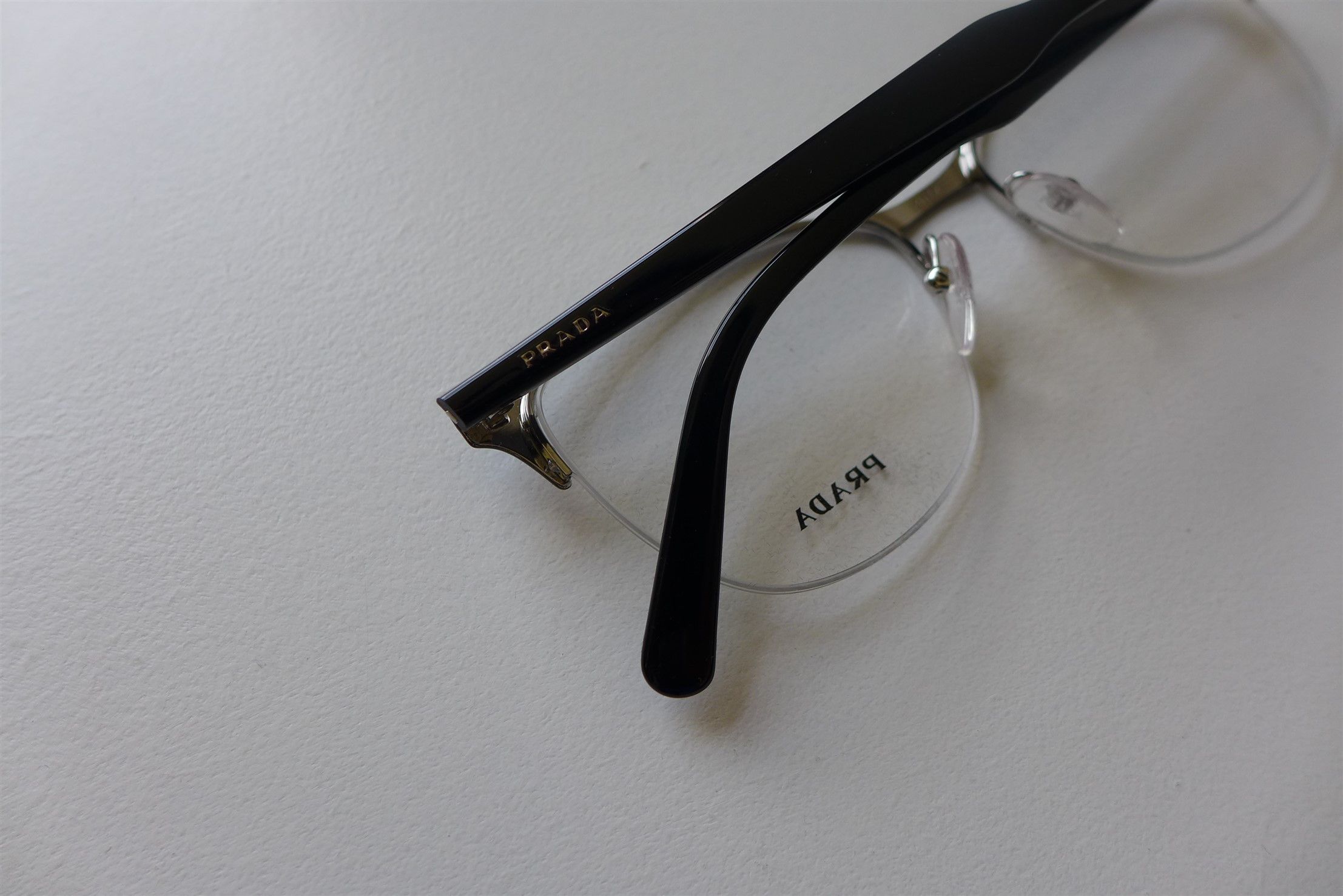 Prada Prada D-Frame Black Acetate Optical Glasses Size ONE SIZE - 7 Thumbnail