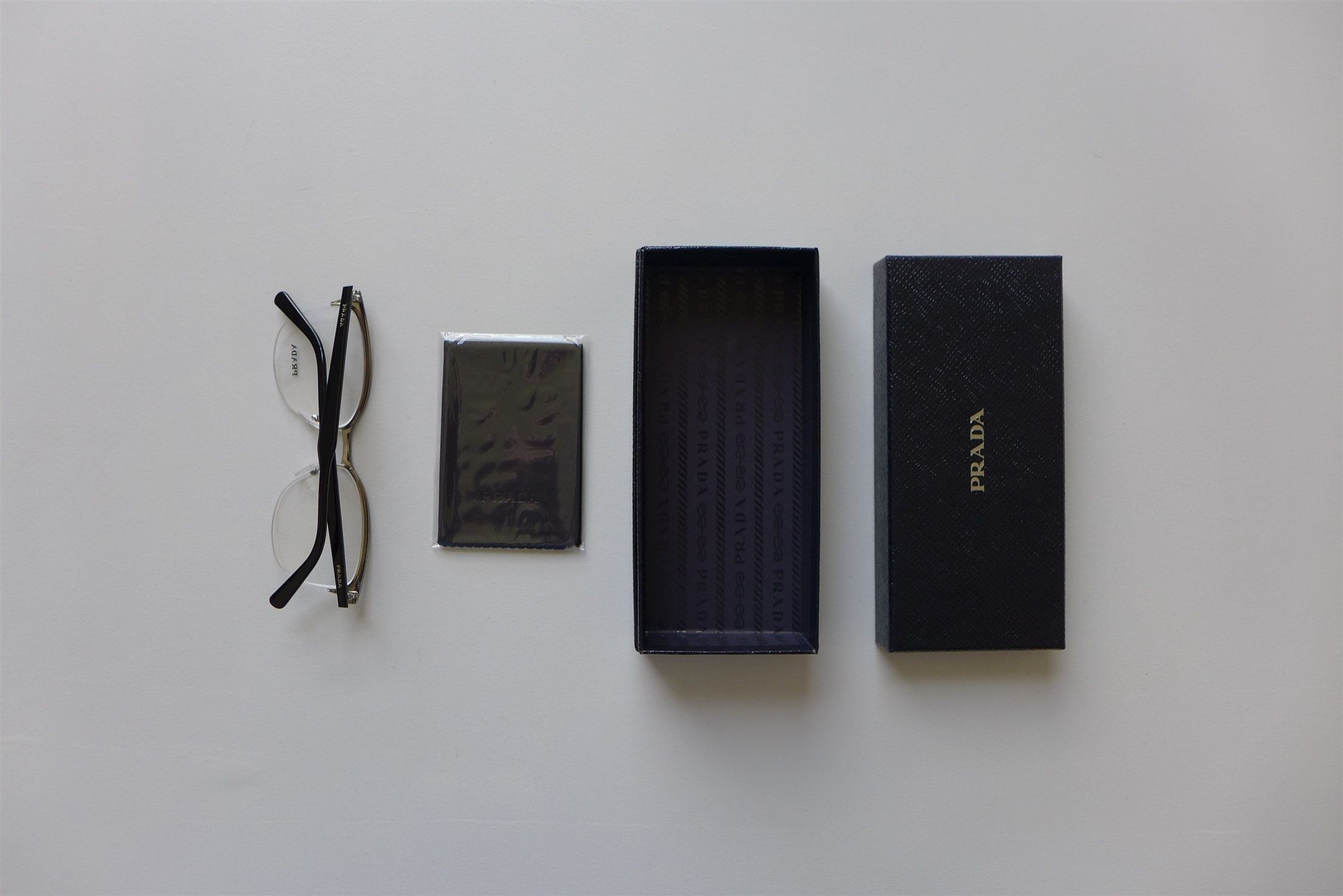 Prada Prada D-Frame Black Acetate Optical Glasses Size ONE SIZE - 4 Thumbnail