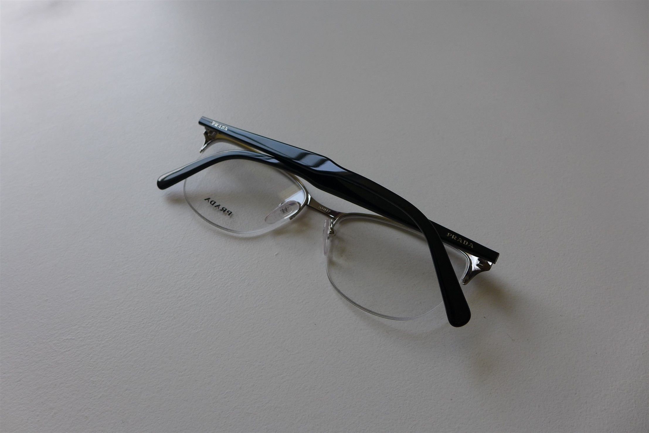 Prada Prada D-Frame Black Acetate Optical Glasses Size ONE SIZE - 6 Thumbnail