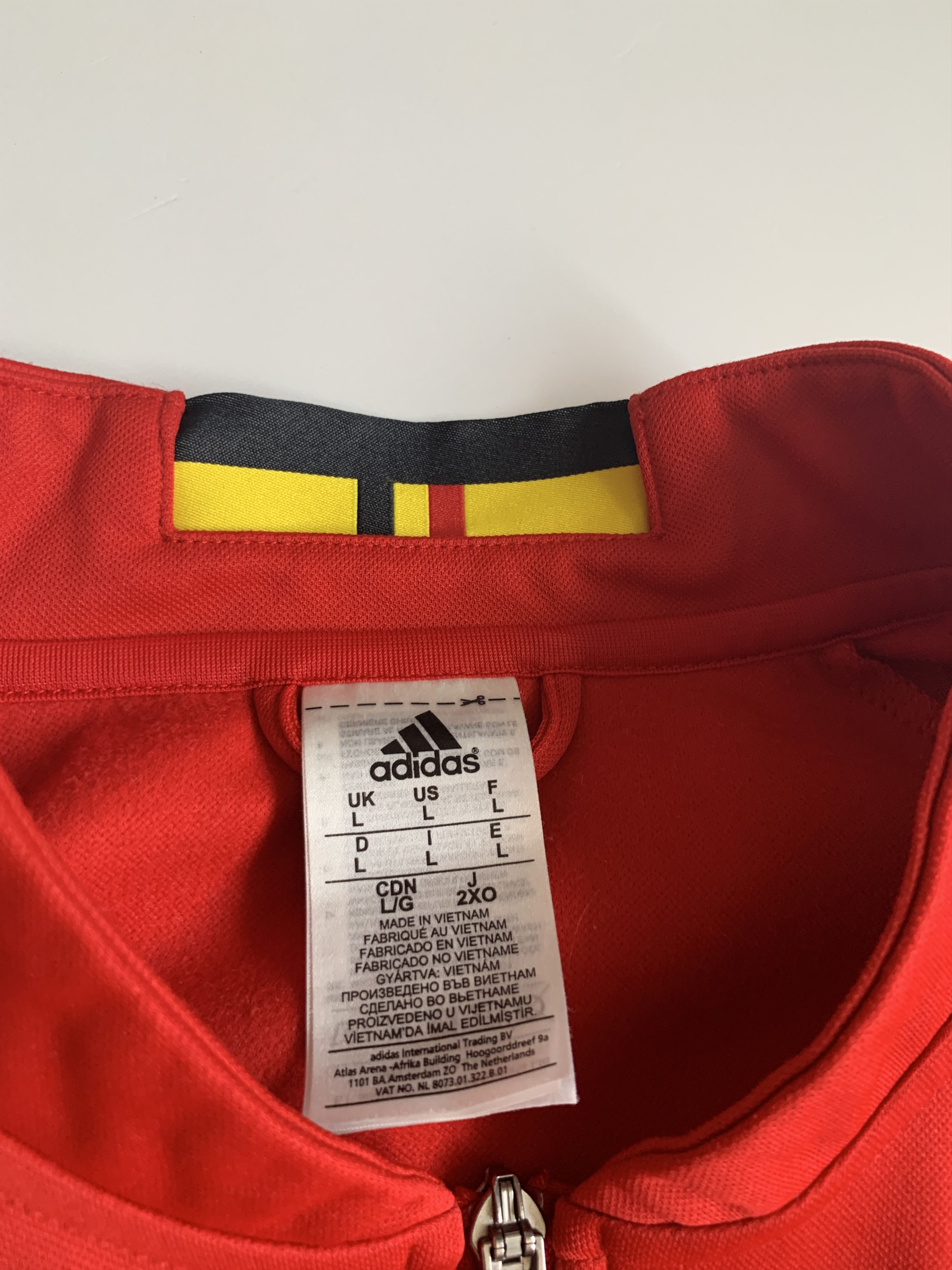 Adidas Adidas Belgium Men's Track Jacket Size US L / EU 52-54 / 3 - 7 Thumbnail