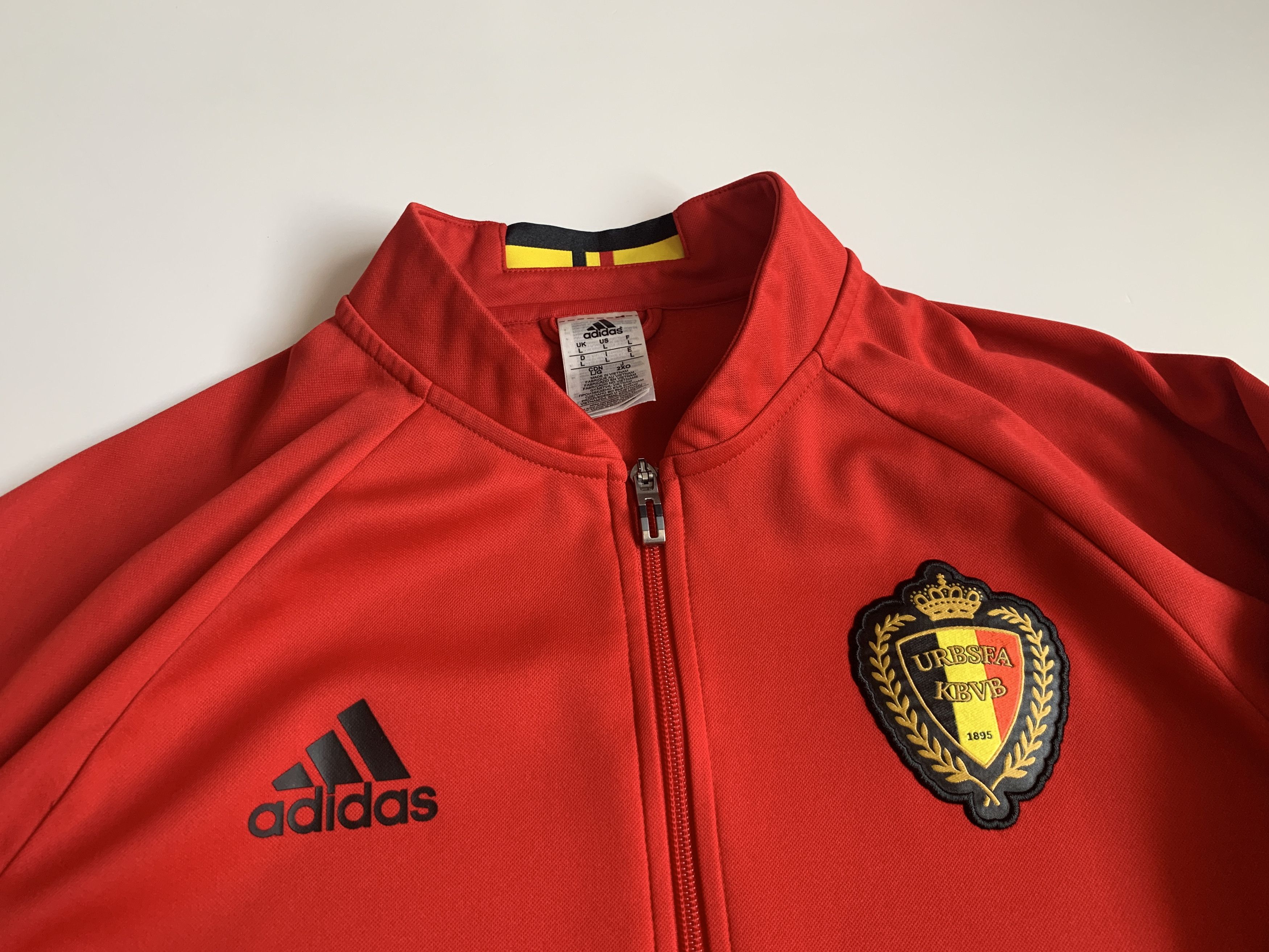 Adidas Adidas Belgium Men's Track Jacket Size US L / EU 52-54 / 3 - 3 Thumbnail