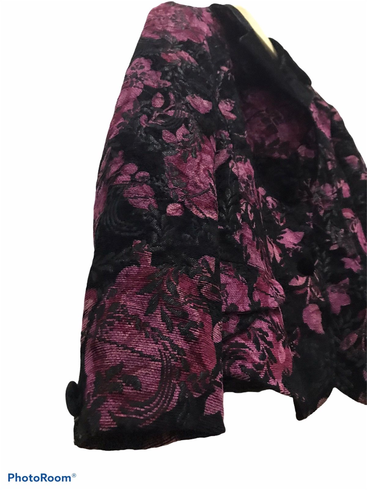 Japanese Brand Greece full print floral velvet blazer Size 34S - 5 Thumbnail