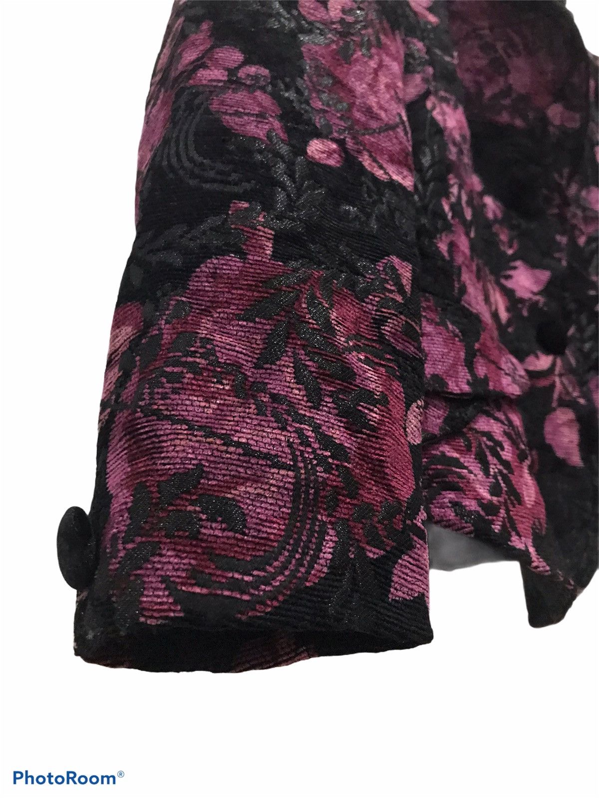 Japanese Brand Greece full print floral velvet blazer Size 34S - 6 Thumbnail