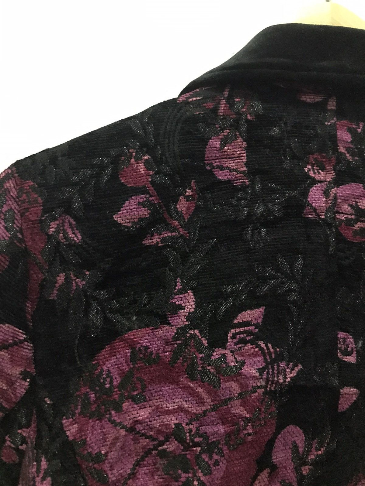 Japanese Brand Greece full print floral velvet blazer Size 34S - 11 Thumbnail