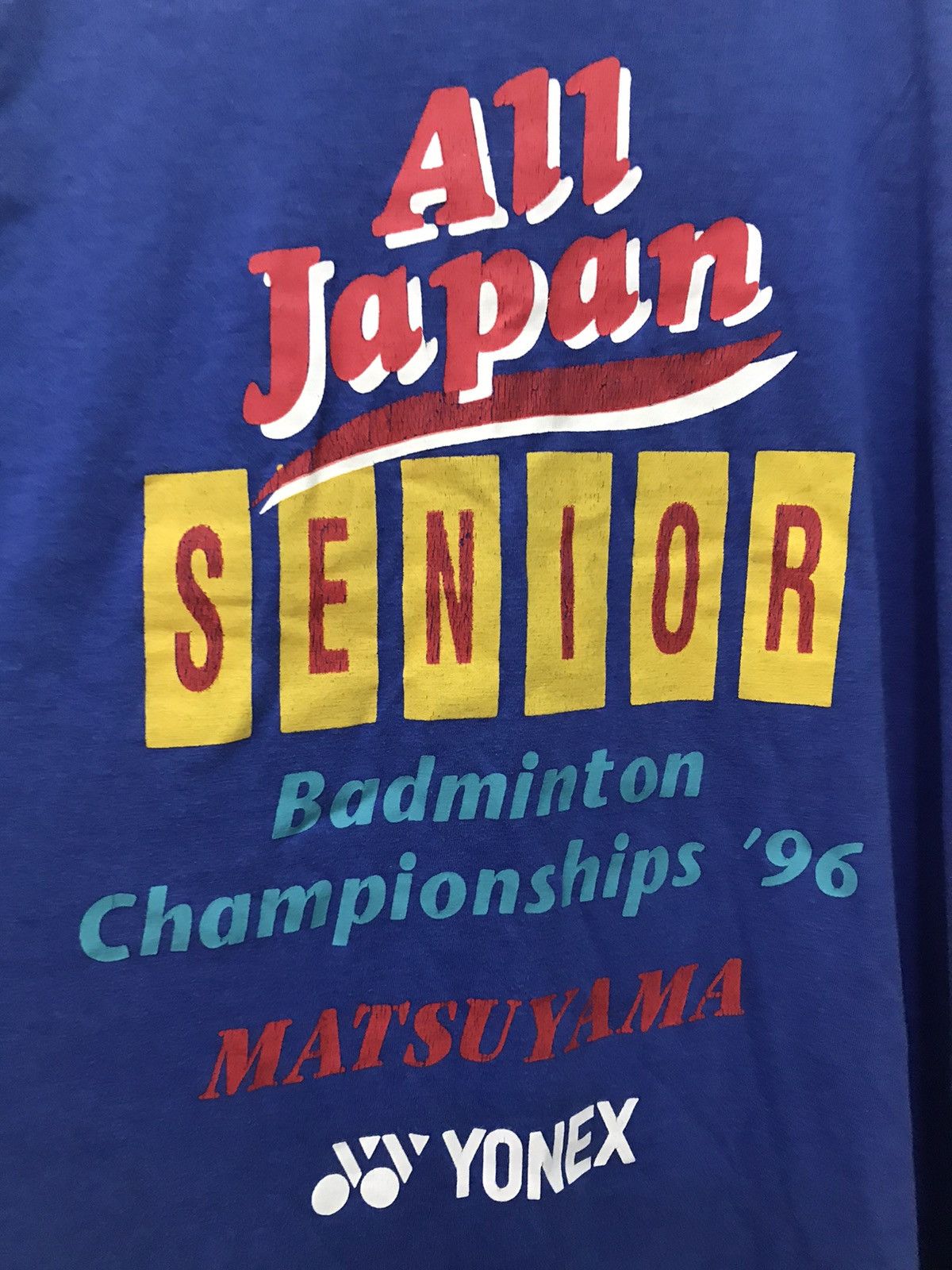 Vintage Vtg Yonex 90s All Japan badminton championship 96 Size US L / EU 52-54 / 3 - 5 Thumbnail