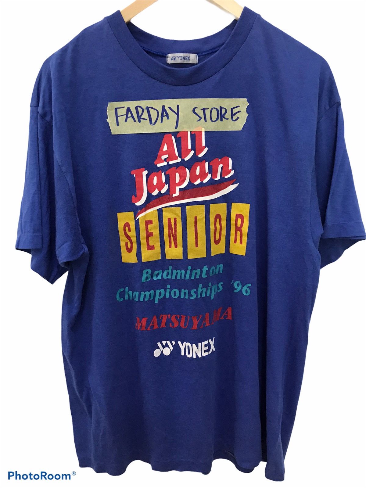 Vintage Vtg Yonex 90s All Japan badminton championship 96 Size US L / EU 52-54 / 3 - 2 Thumbnail