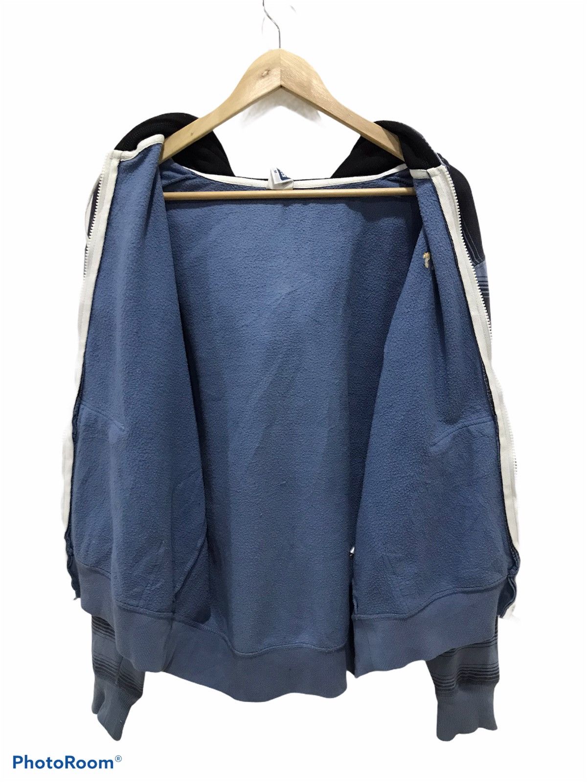 Hang Ten Vtg Hang Ten zipper Hooded striped sweatshirt Size US M / EU 48-50 / 2 - 9 Thumbnail
