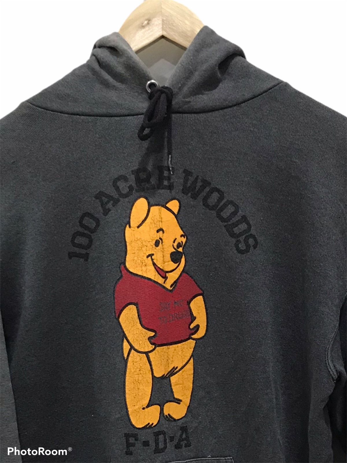Cartoon Network Vtg Winnie the Pooh FDA hoodie sweatshirt Size US M / EU 48-50 / 2 - 2 Thumbnail